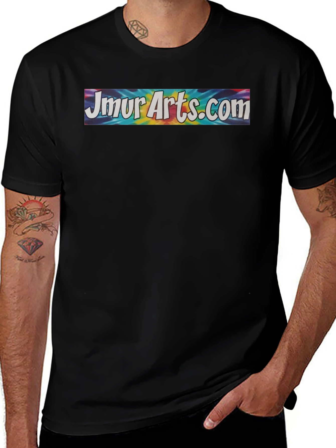 Variant 13 of JmurArts.com Tie-Dye Graphic Tee - Unisex Cotton T-Shirt