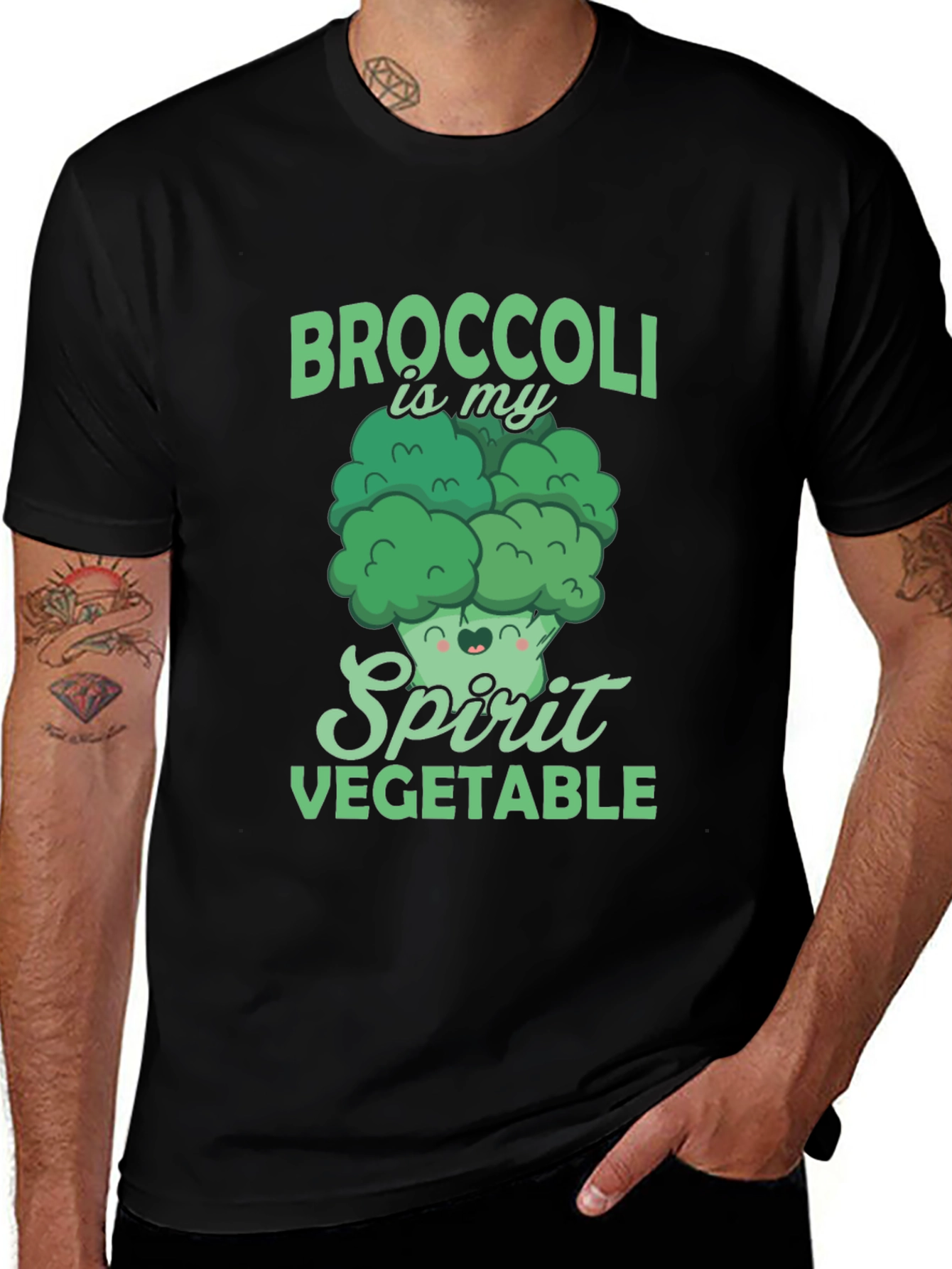 Variant 30 of Broccoli is My Spirit Vegetable T-Shirt