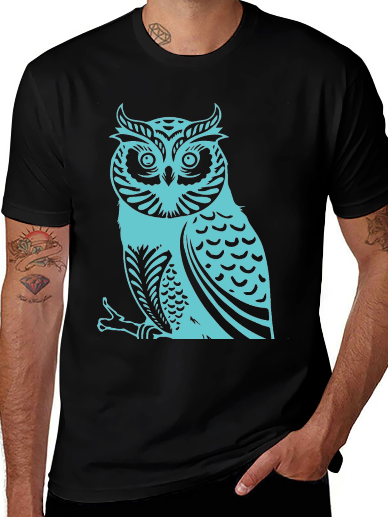 Variant 19 of Owl Graphic Print T-Shirt
