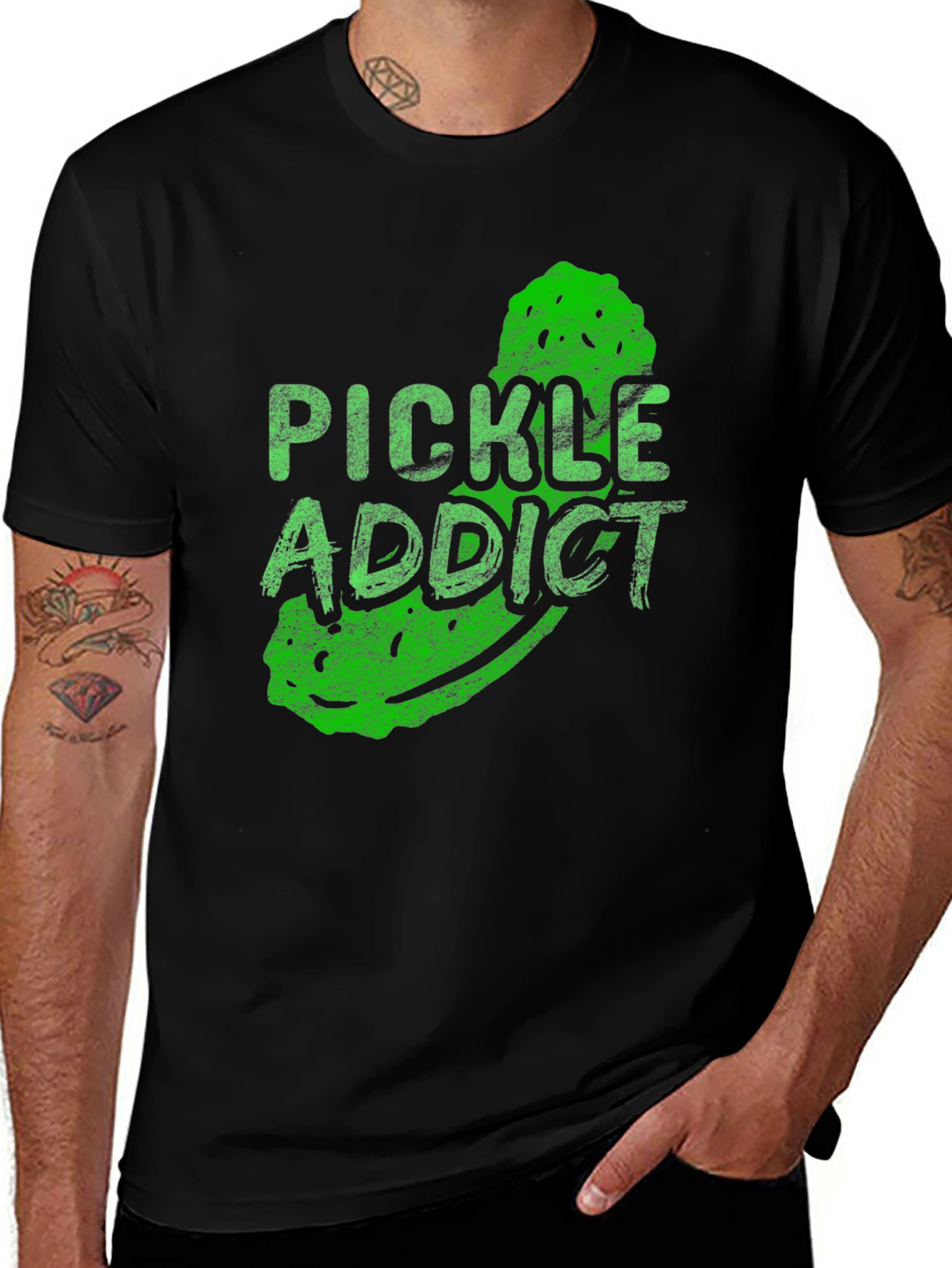 Variant 20 of Pickle Addict T-Shirt - Funny Foodie Tee