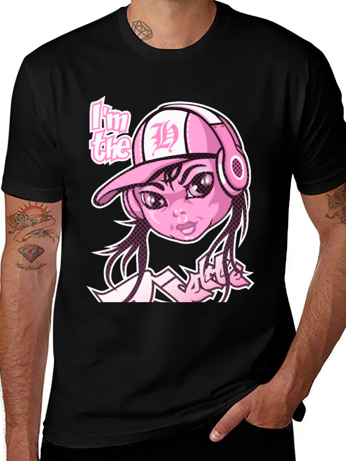 Variant 5 of I'm the H Pink Graphic Tee