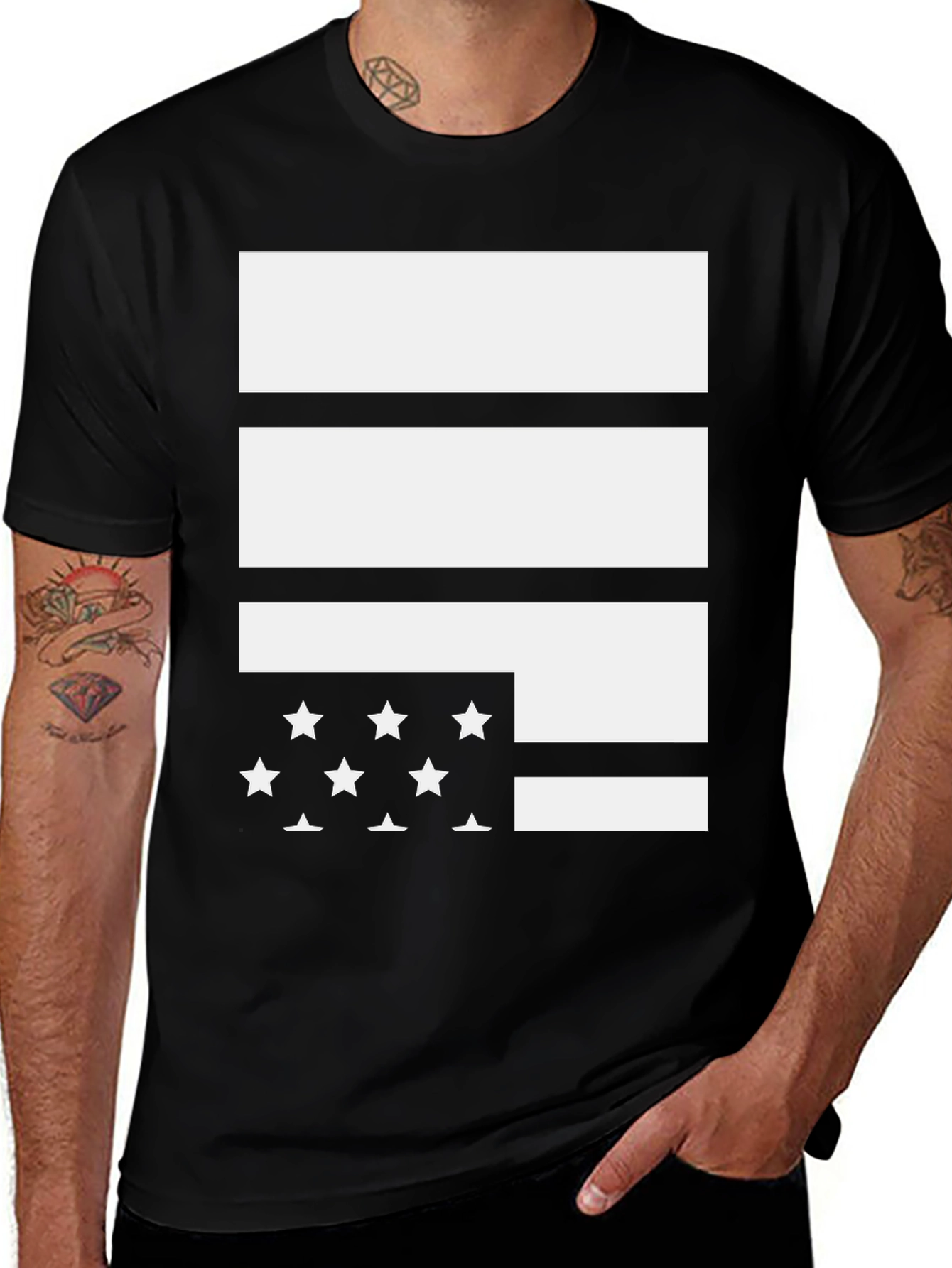 Variant 5 of Graphic Print Tee - Stars and Stripes