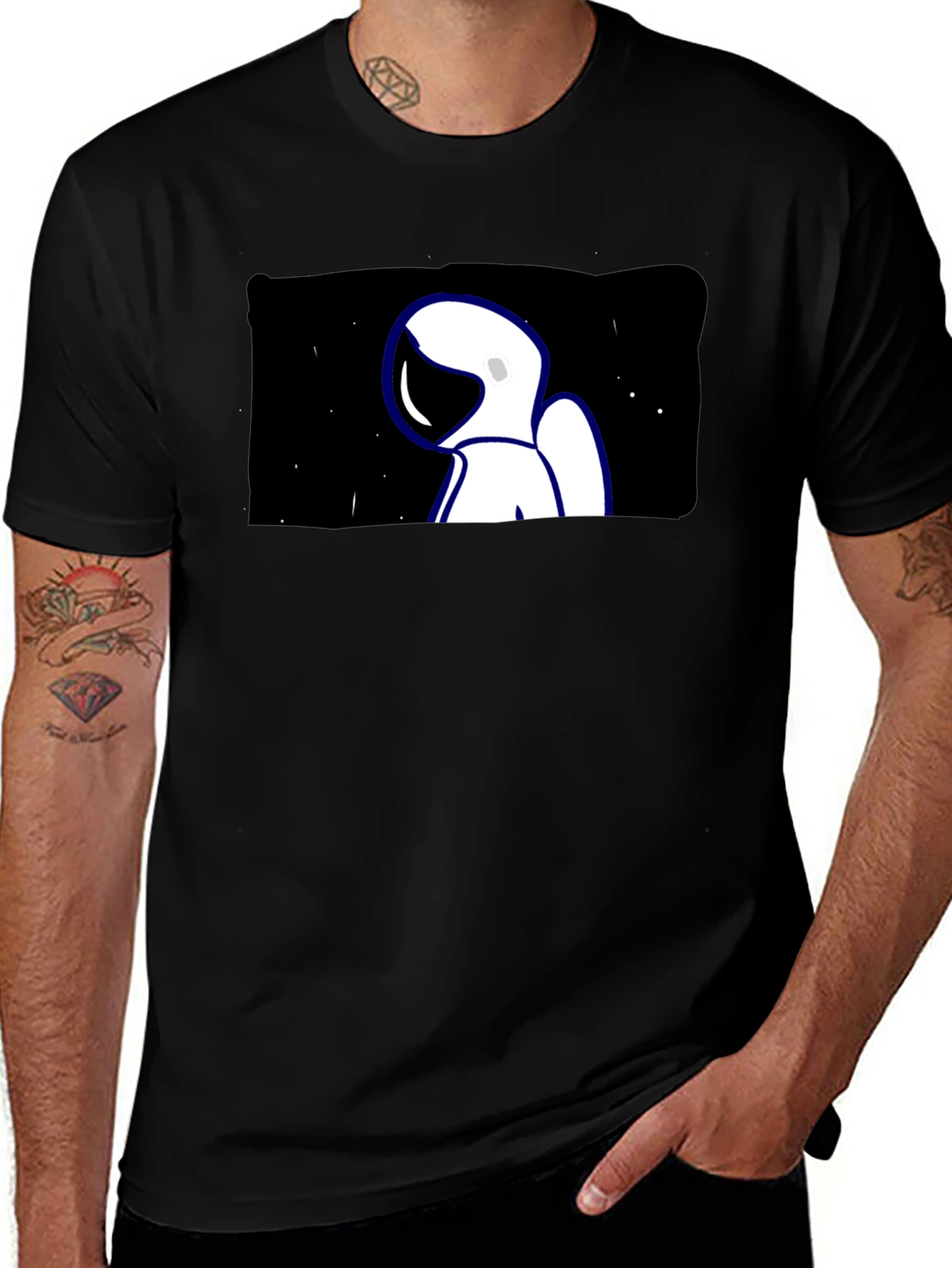 Variant 25 of Astronaut Graphic Tee - Cool Space Design