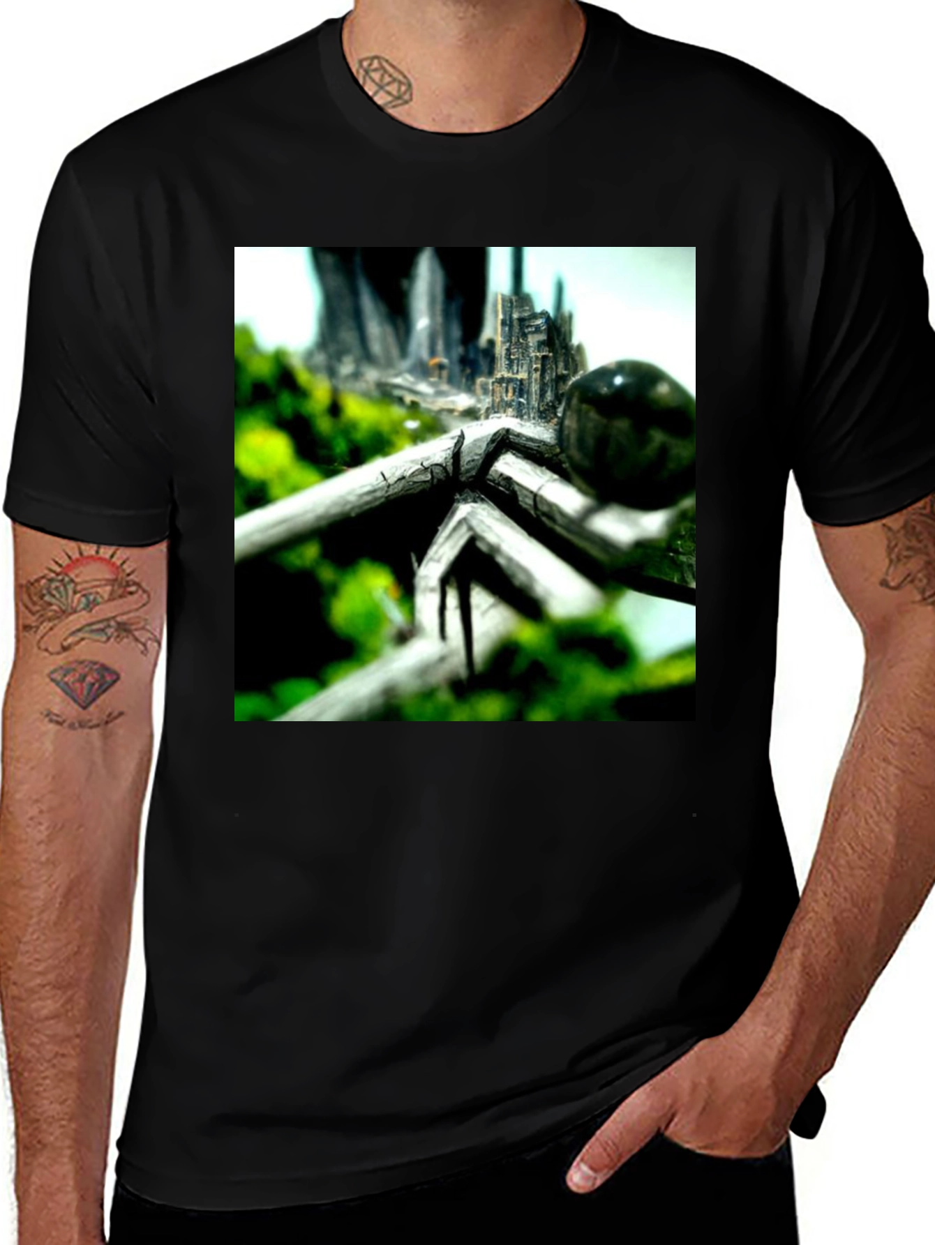 Variant 5 of Abstract Nature City T-Shirt