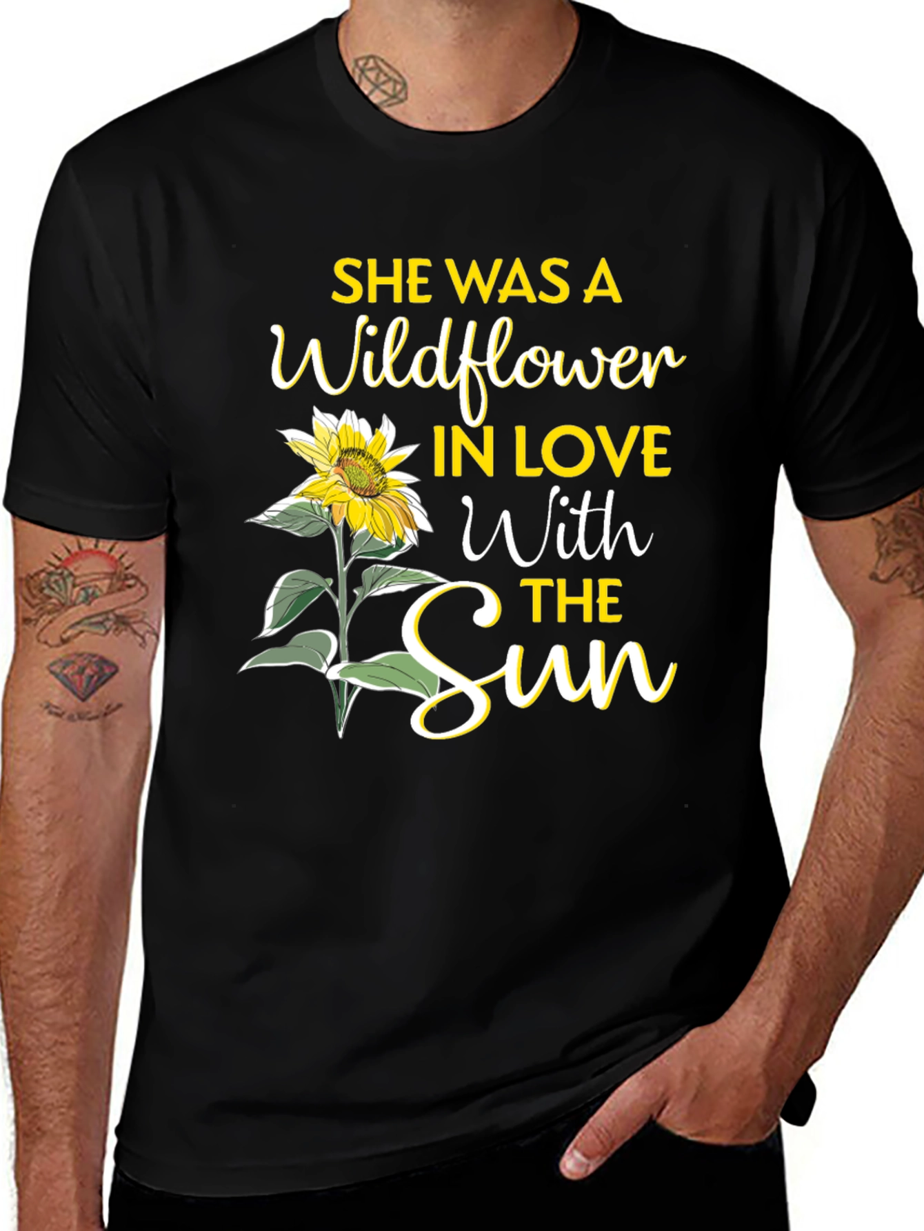 Variant 18 of Wildflower in Love with the Sun Graphic Tee