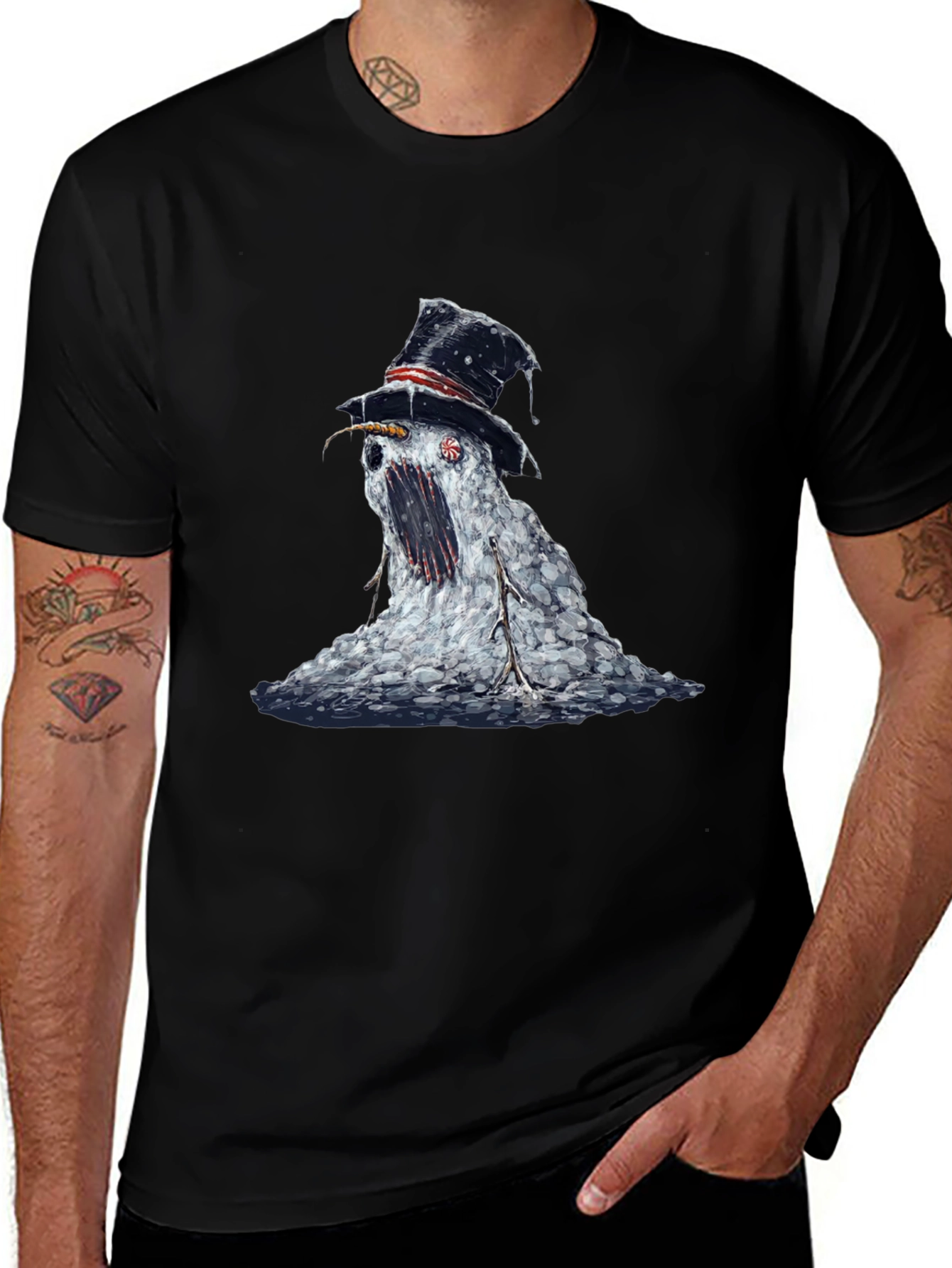 Melting Snowman Graphic Tee