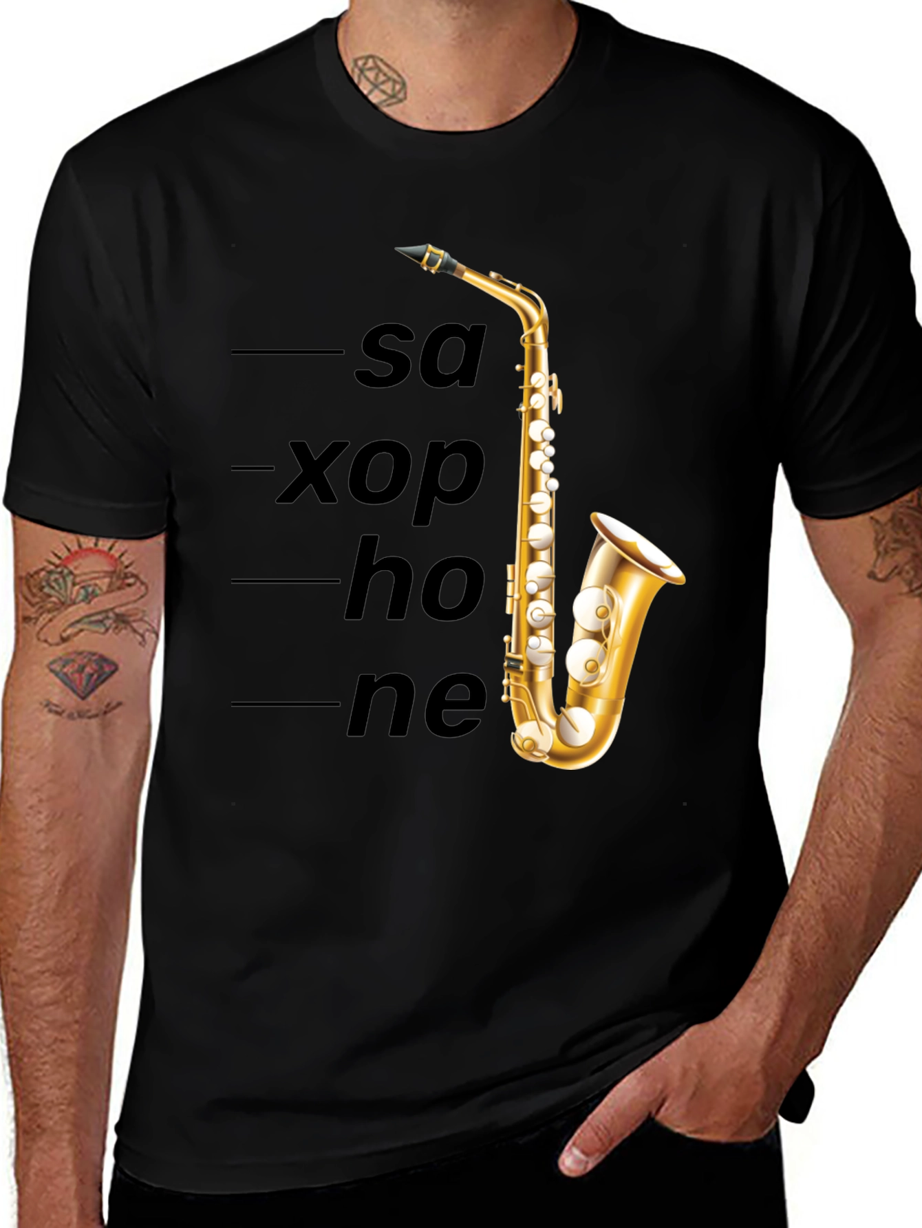 Variant 13 of Saxophone T-Shirt - Musician's Apparel