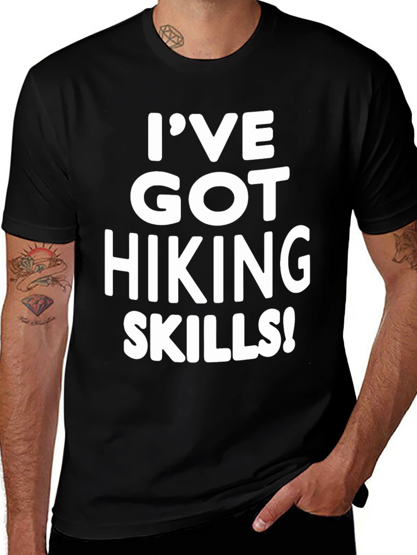 Variant 4 of Hiking Skills Tee - Black T-Shirt