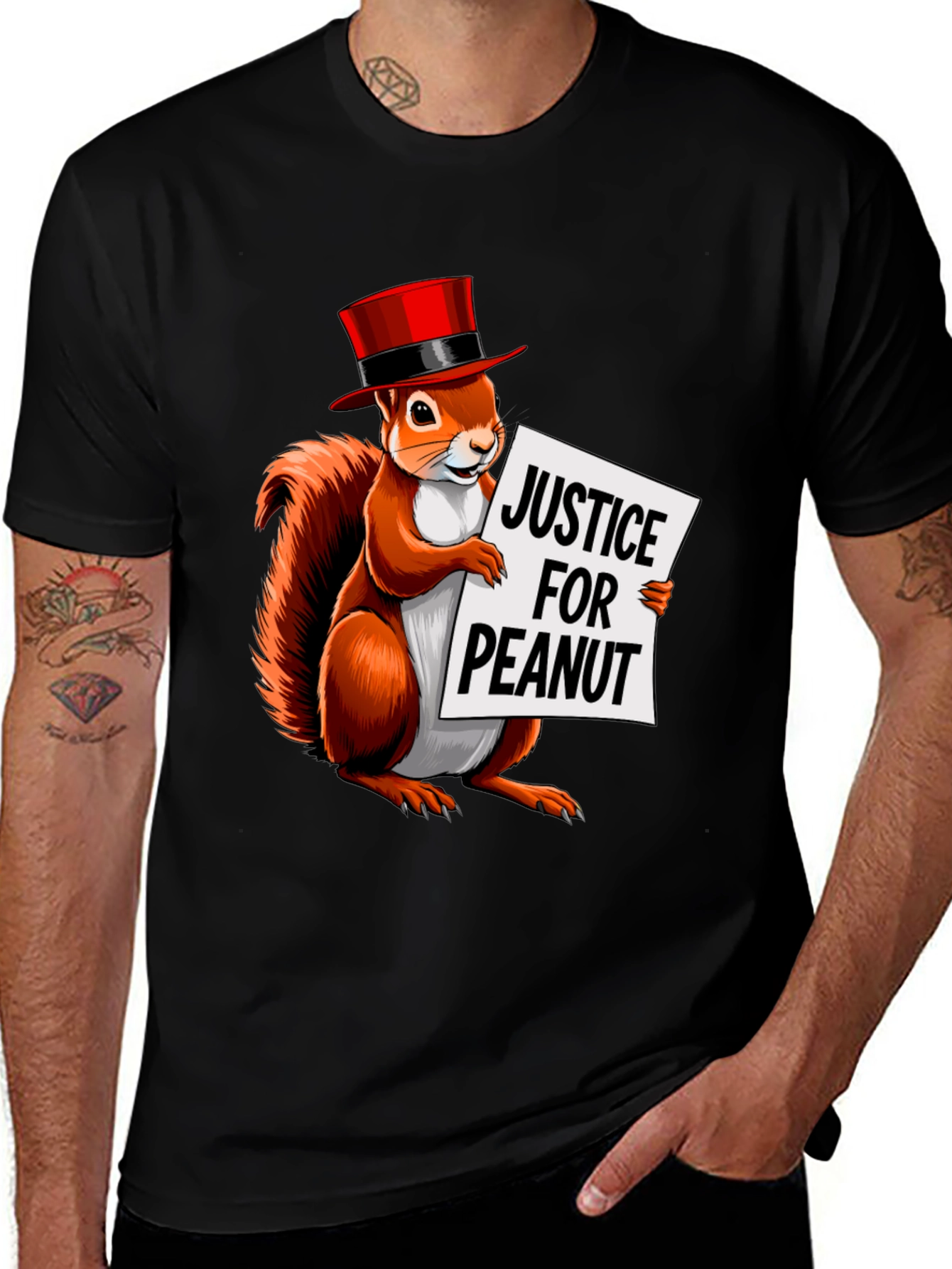 Variant 3 of Justice for Peanut Squirrel T-Shirt