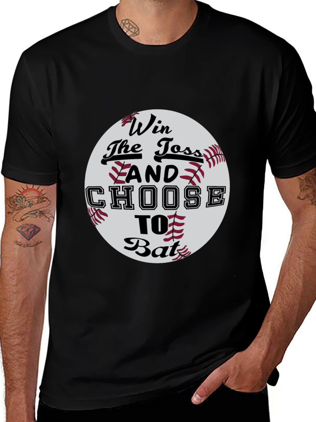 Win the Toss Baseball T-Shirt