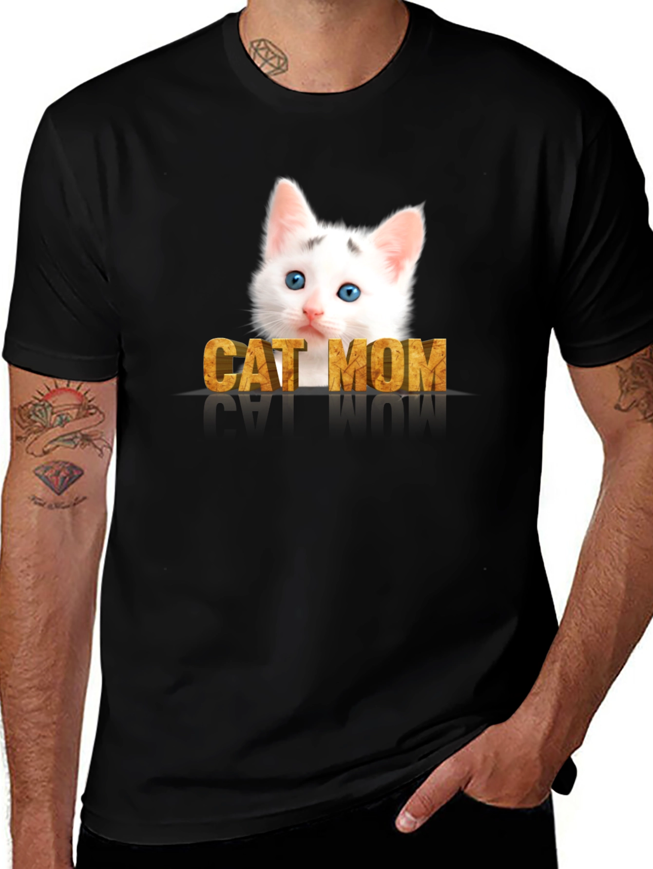 Variant 22 of Cat Mom T-Shirt - Adorable Kitten Graphic Tee
