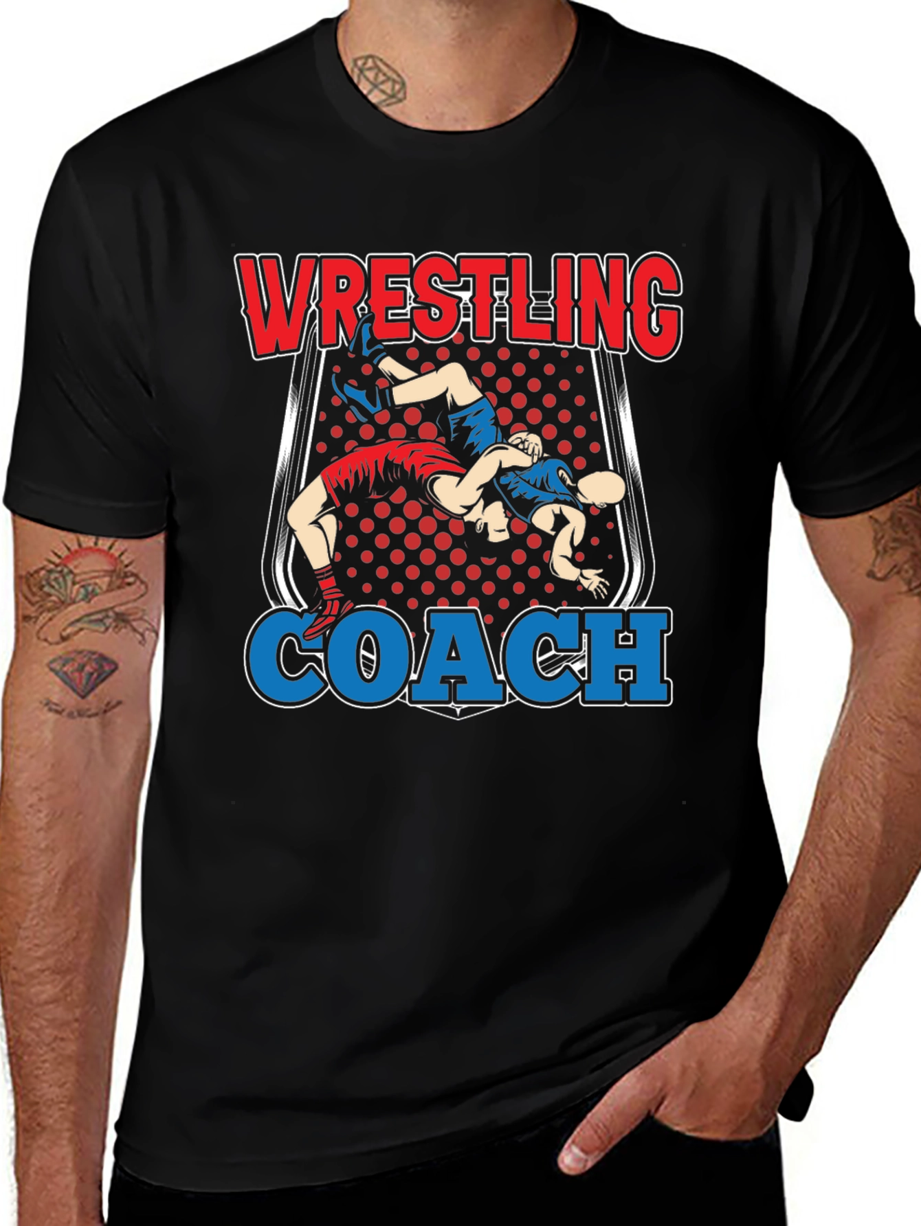 Variant 9 of Wrestling Coach Graphic T-Shirt
