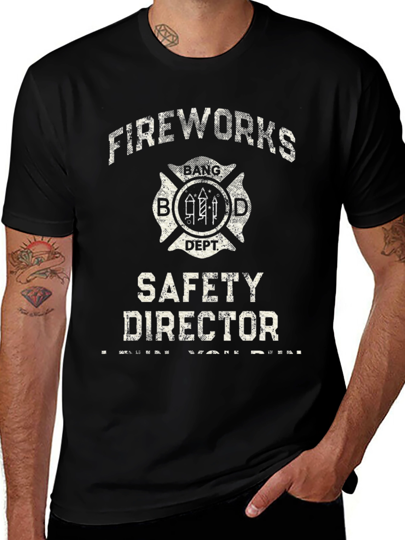 Variant 24 of Fireworks Safety Director T-Shirt