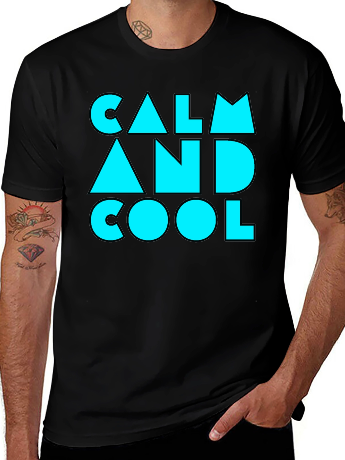 Variant 28 of Calm and Cool Graphic Tee - Trendy Statement Shirt