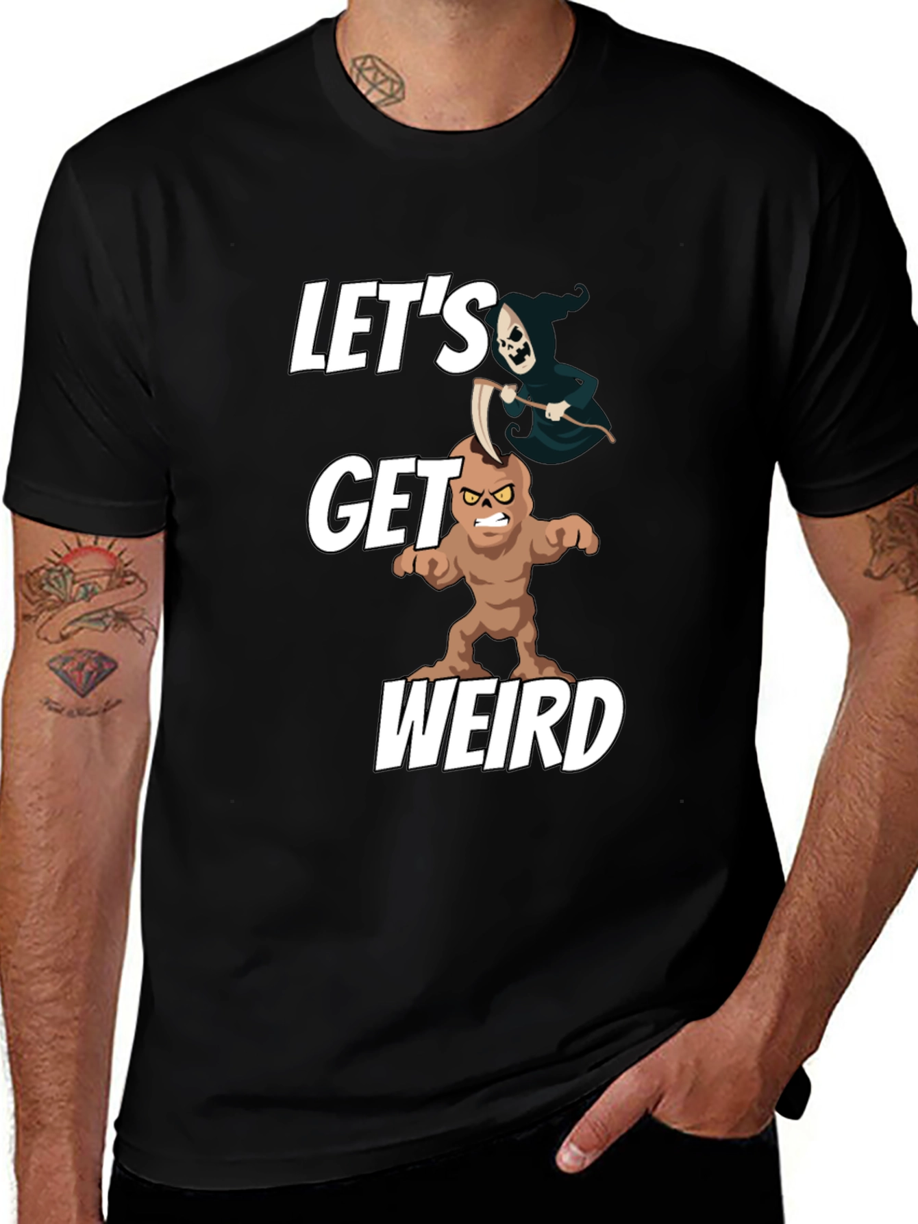 Variant 28 of Let's Get Weird T-Shirt - Funny Graphic Tee