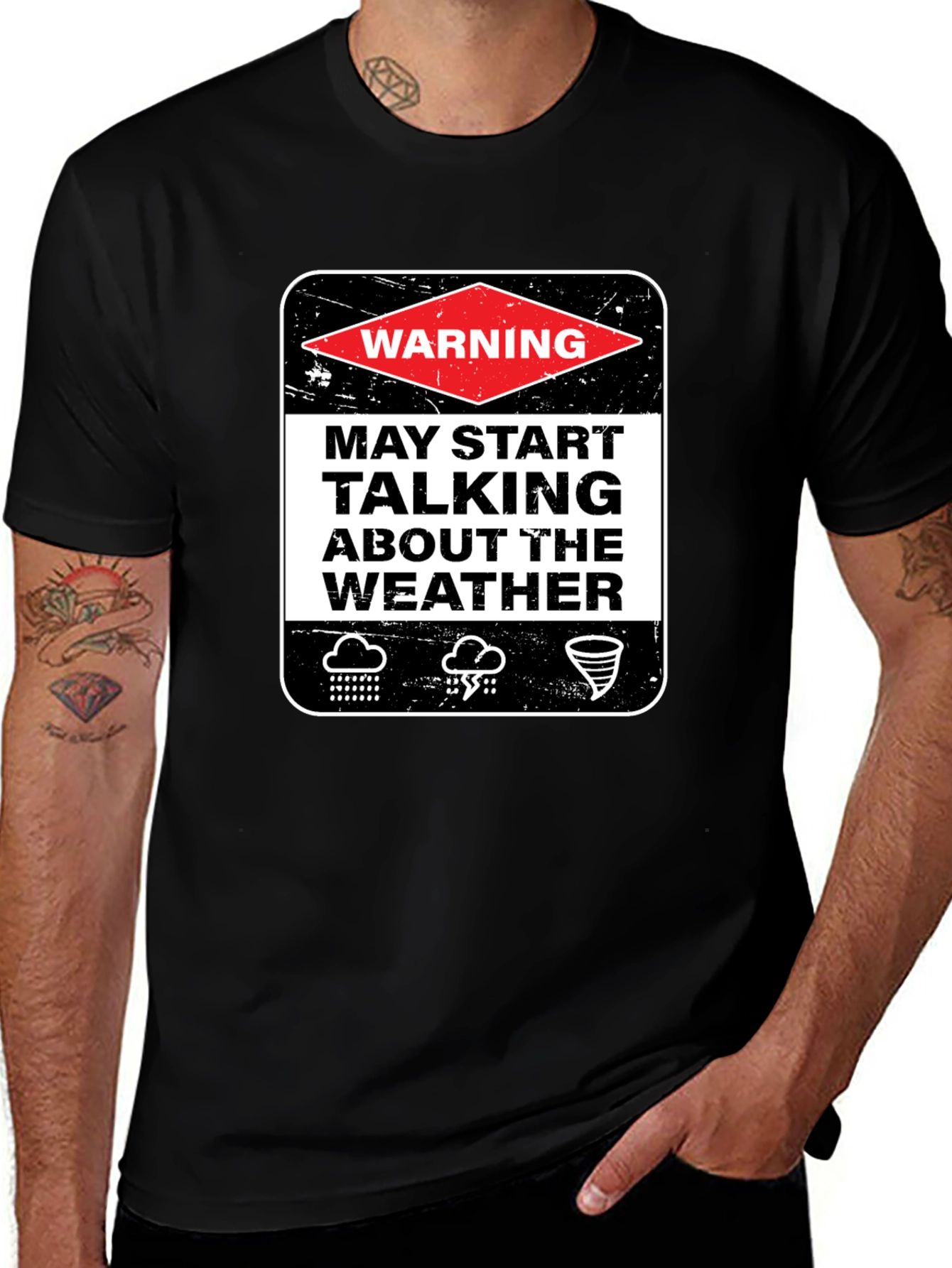 Variant 4 of Warning Weather Talker Tee