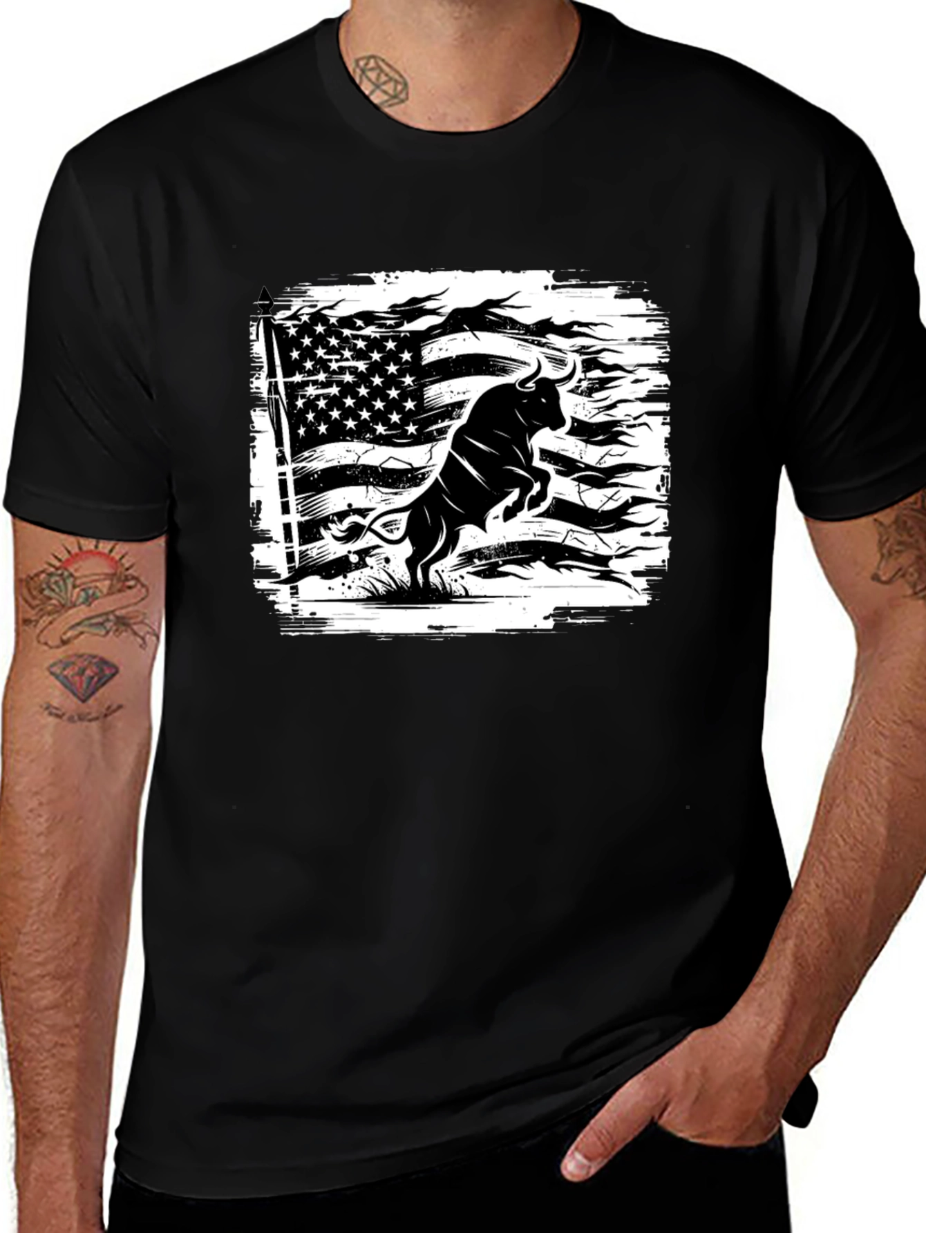 Variant 20 of American Bull Graphic T-Shirt