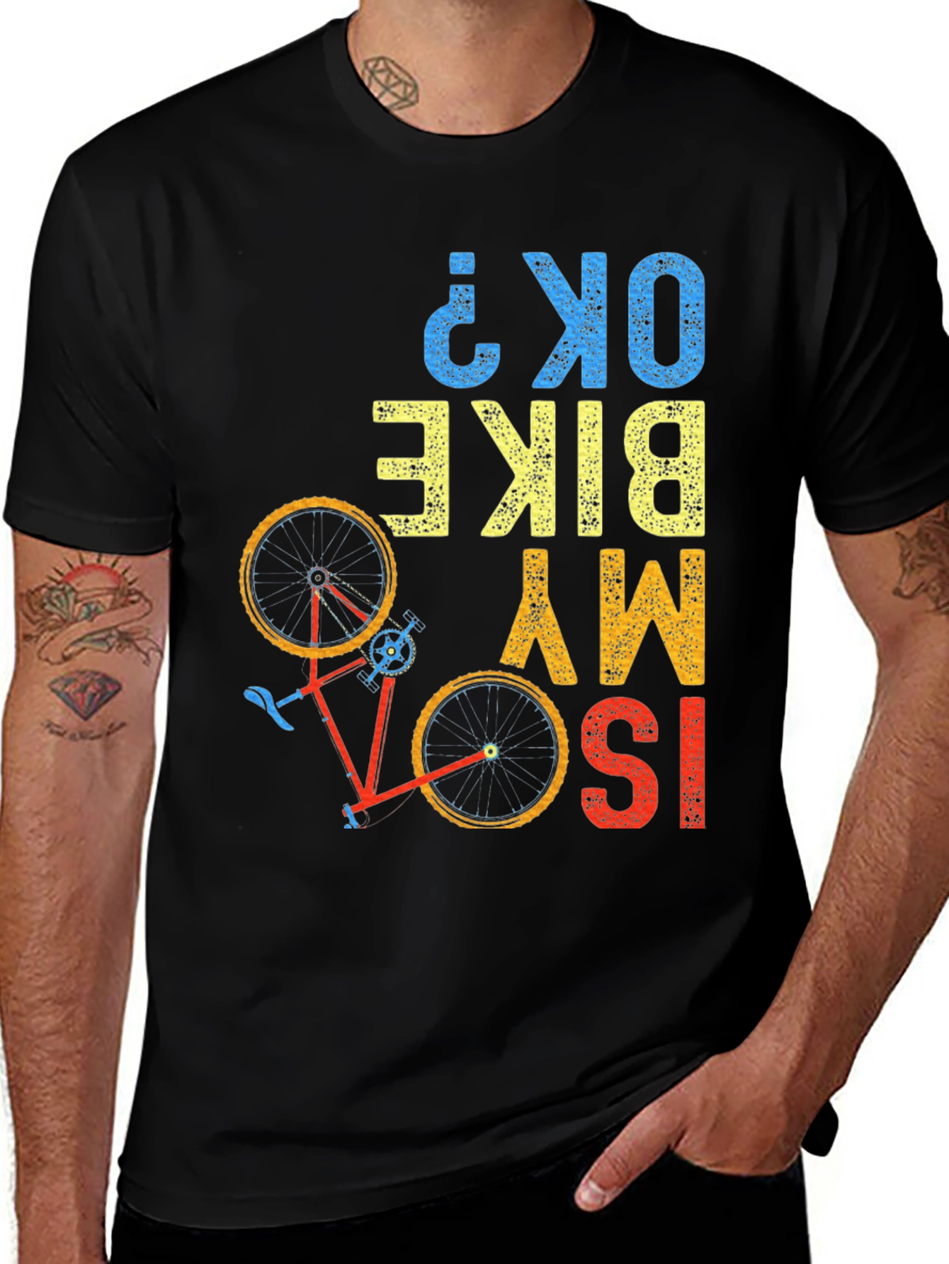 Variant 27 of ISO My Bike OK? Graphic T-Shirt