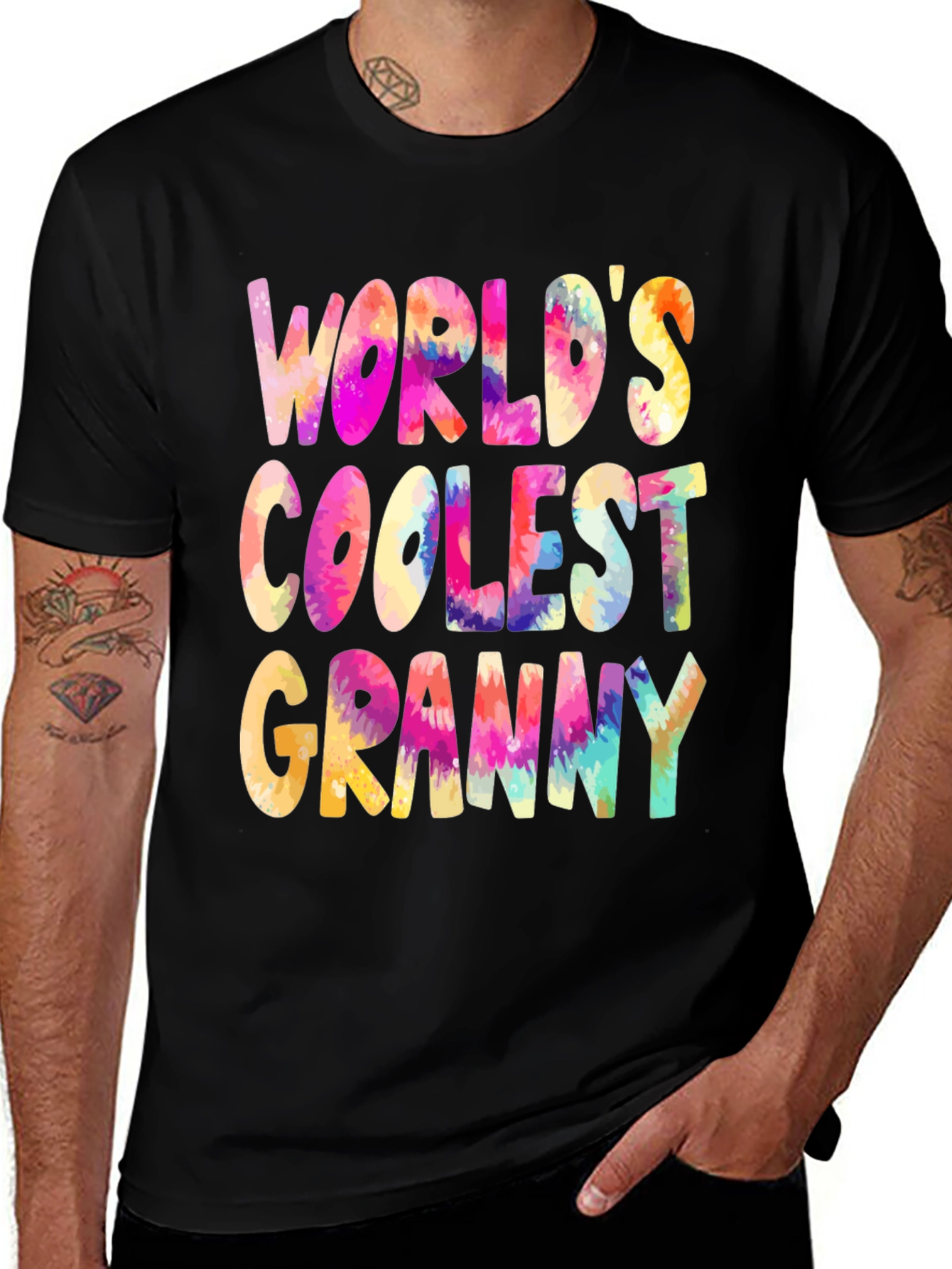 Variant 18 of World's Coolest Granny Tie Dye T-Shirt