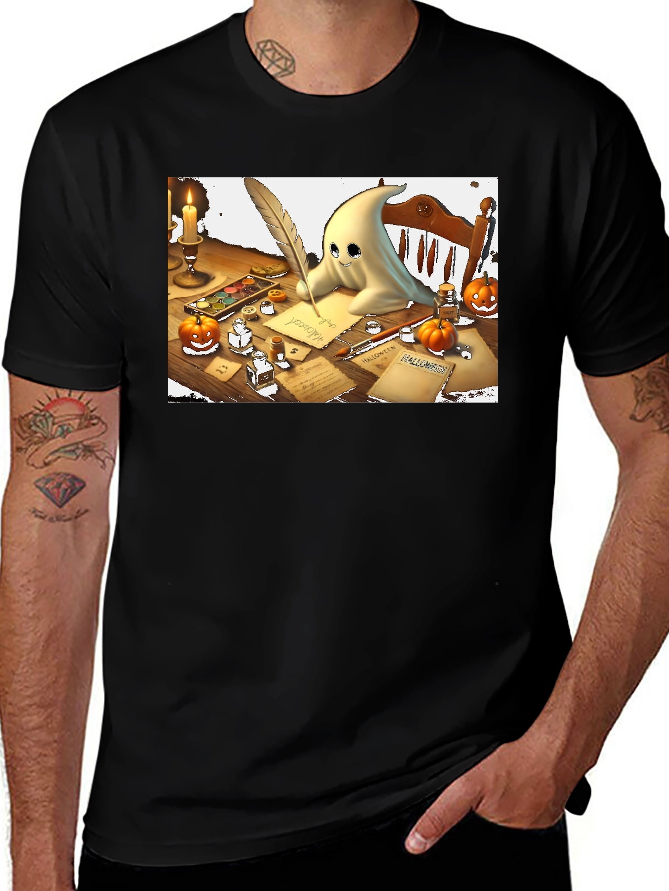 Variant 15 of Ghost Writer Halloween T-Shirt