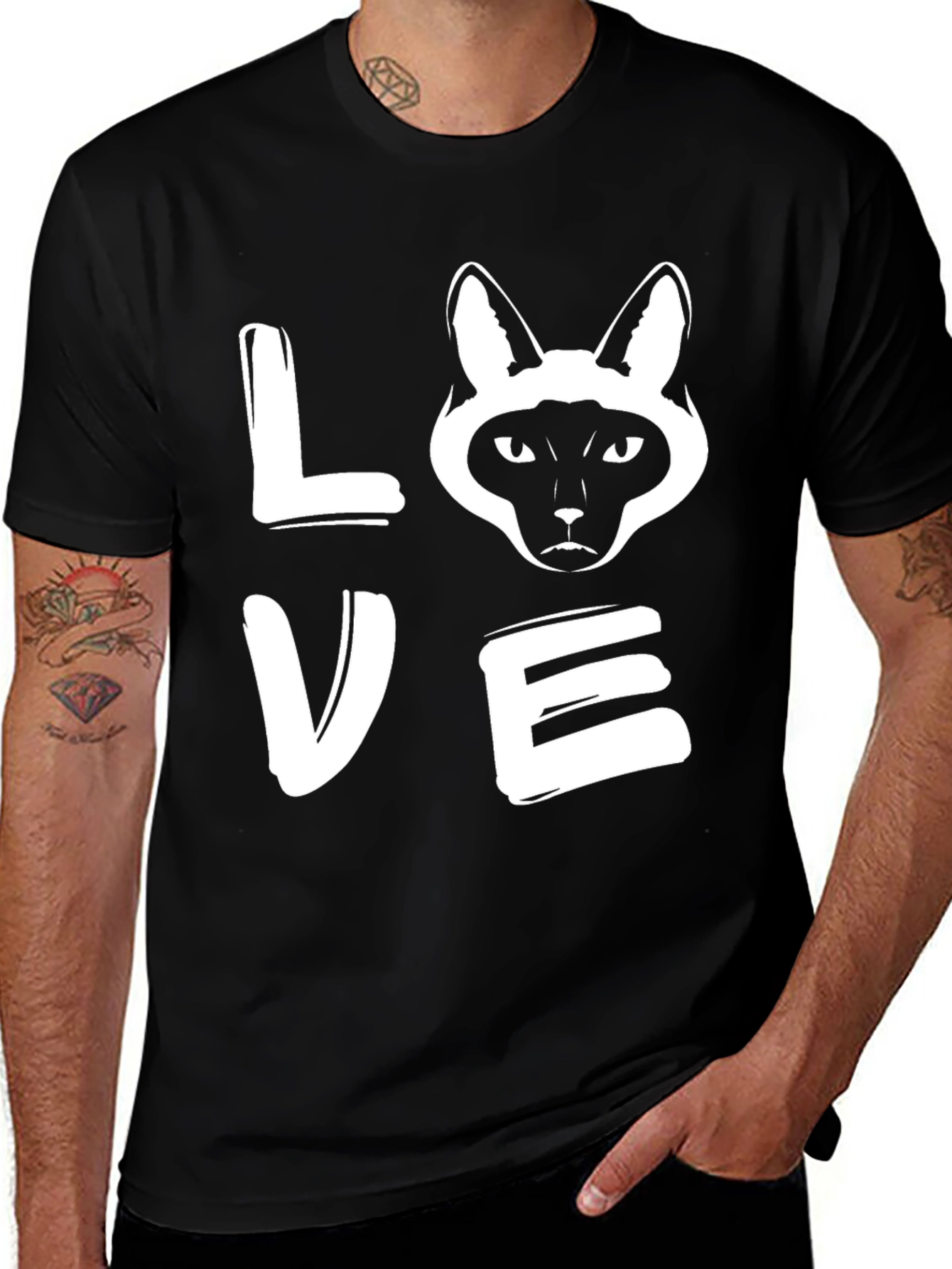 Variant 13 of Love Cat T-Shirt - Stylish Graphic Tee