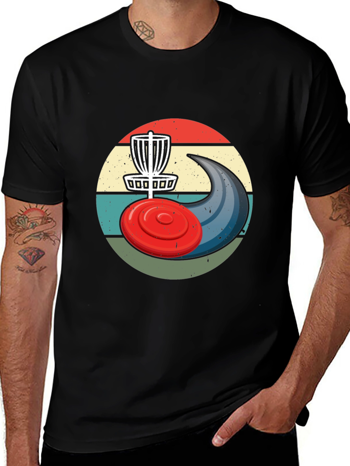 Variant 4 of Retro Disc Golf T-Shirt | Stylish Sportswear