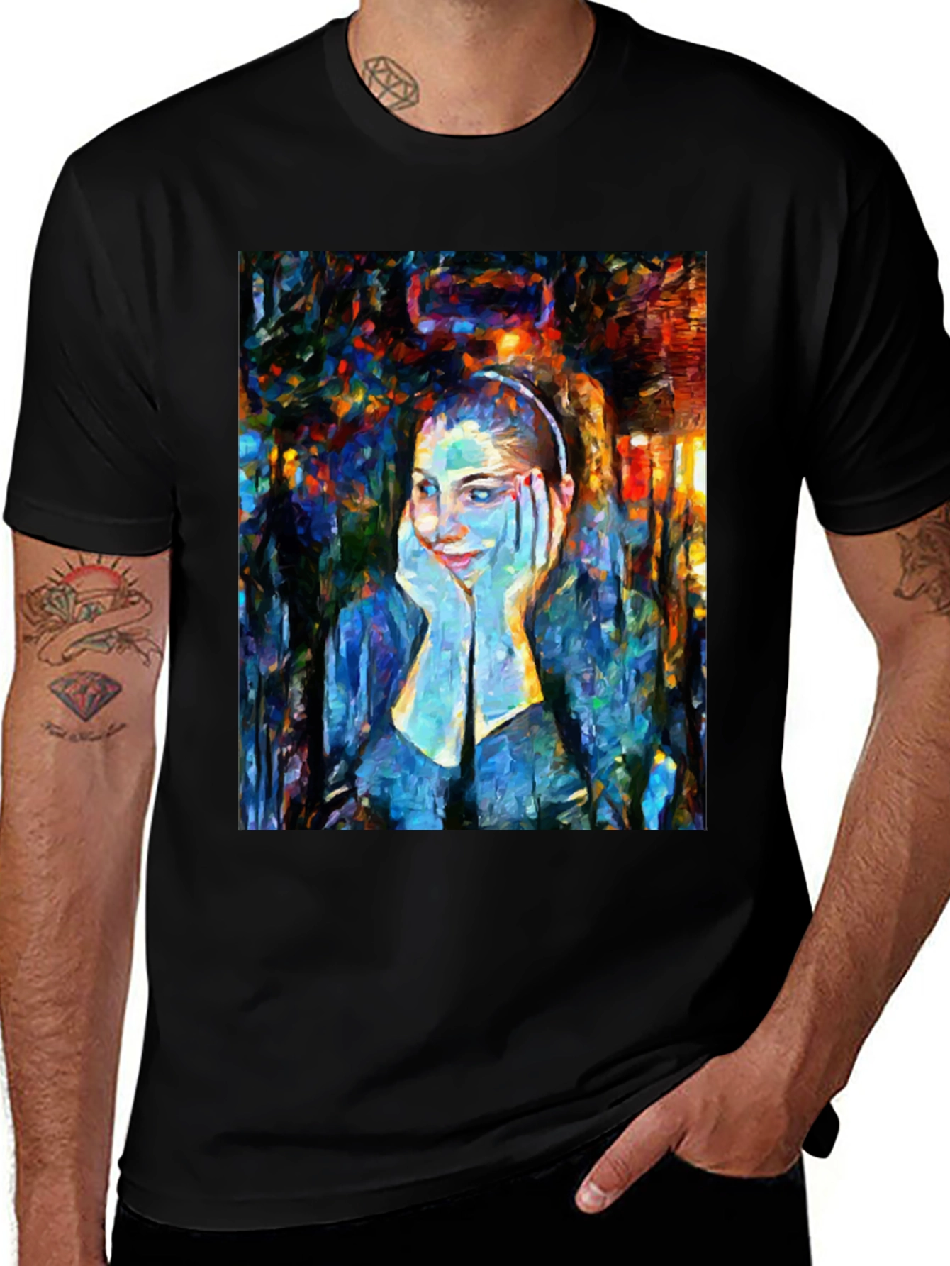 Variant 27 of Colorful Portrait T-Shirt