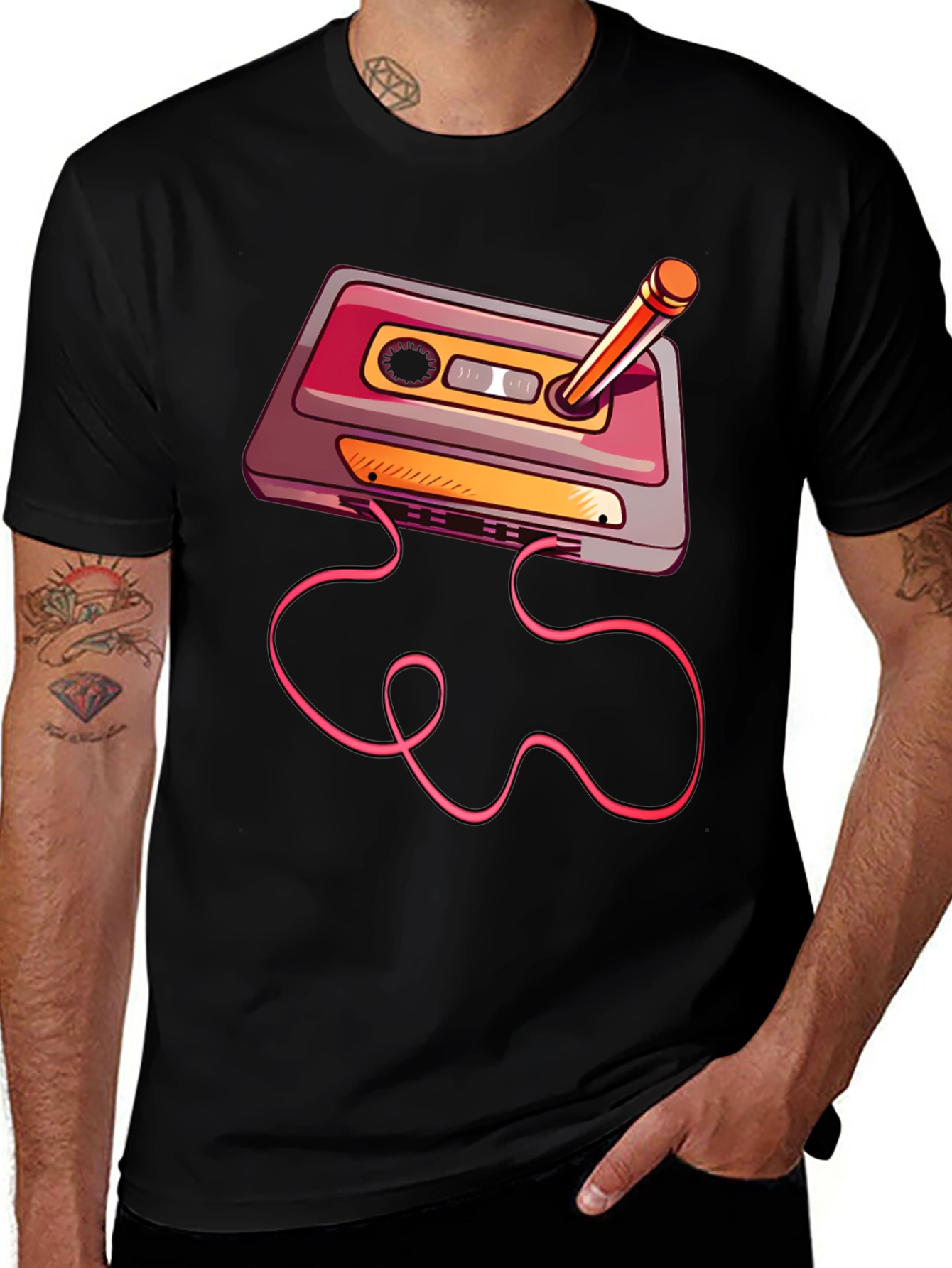 Variant 14 of Retro Cassette Tape T-Shirt