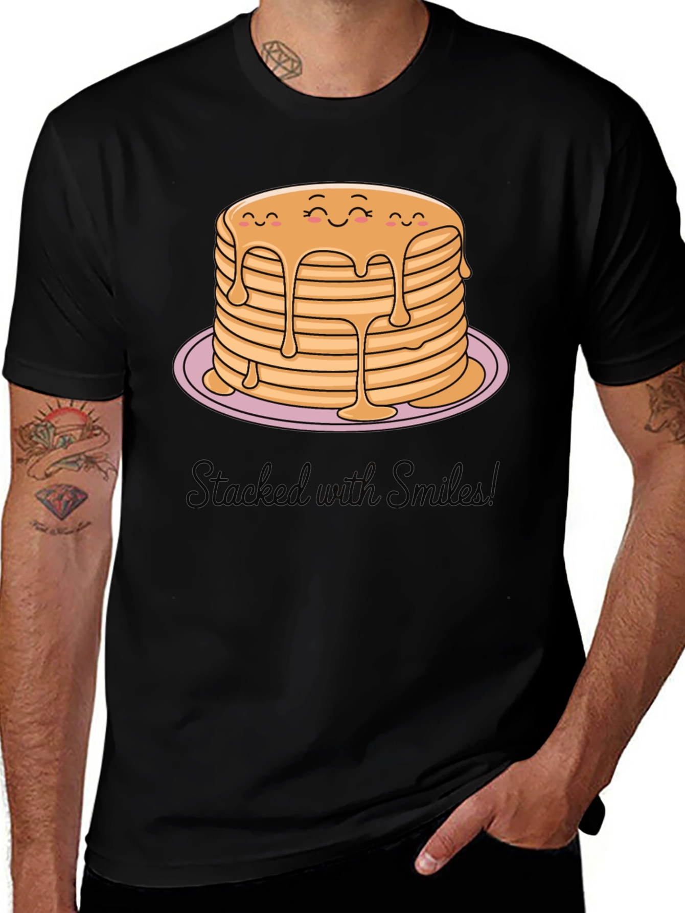 Stacked with Smiles Pancake T-Shirt
