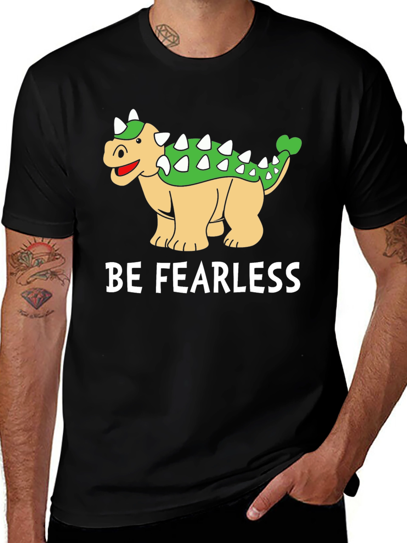 Variant 4 of Be Fearless Ankylosaurus T-Shirt