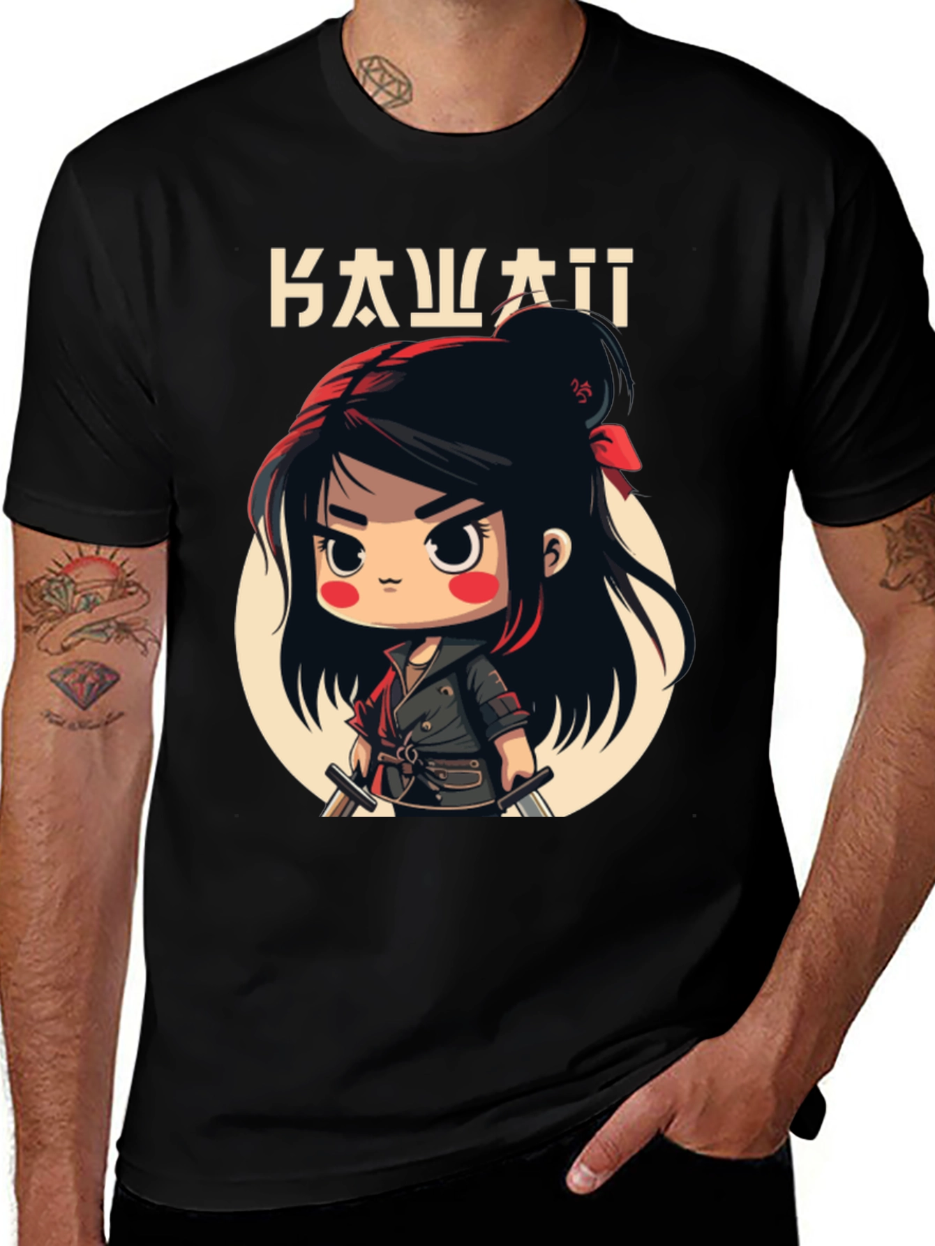Variant 21 of Kawaii Manga Warrior T-Shirt