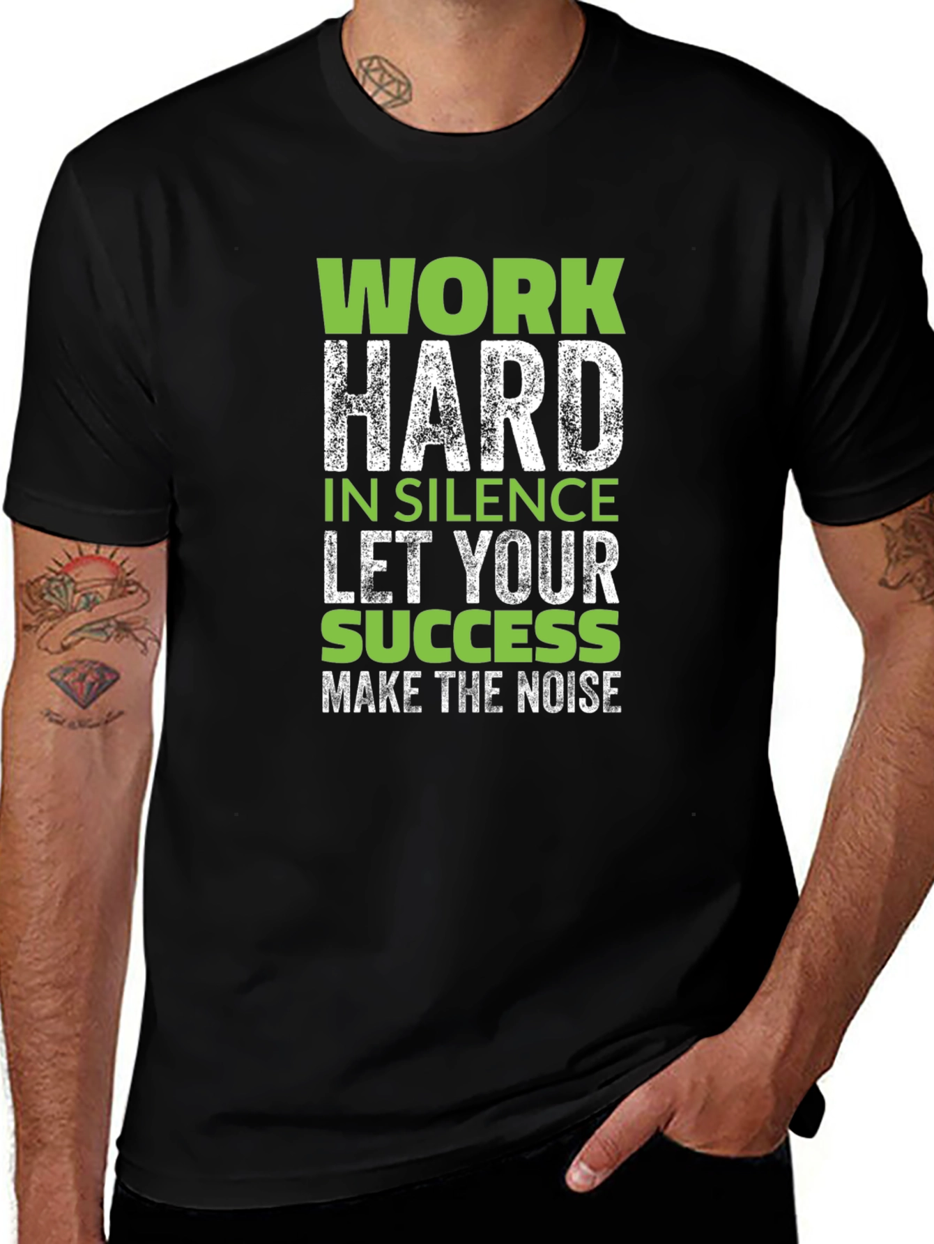 Variant 17 of Work Hard in Silence T-Shirt