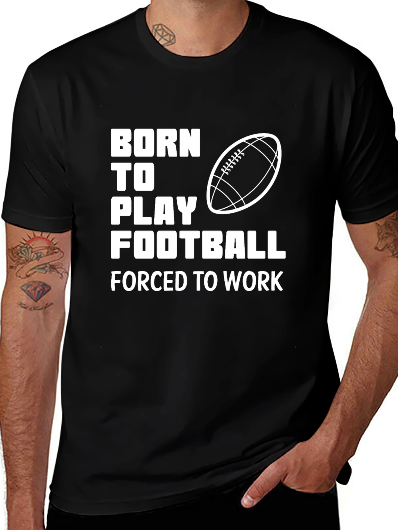 Variant 15 of Born to Play Football T-Shirt