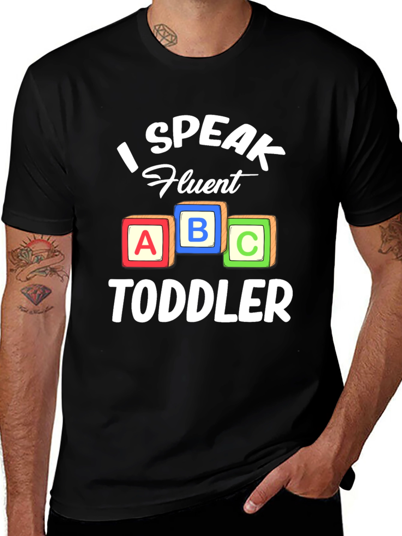 Variant 20 of I Speak Fluent Toddler Graphic Tee
