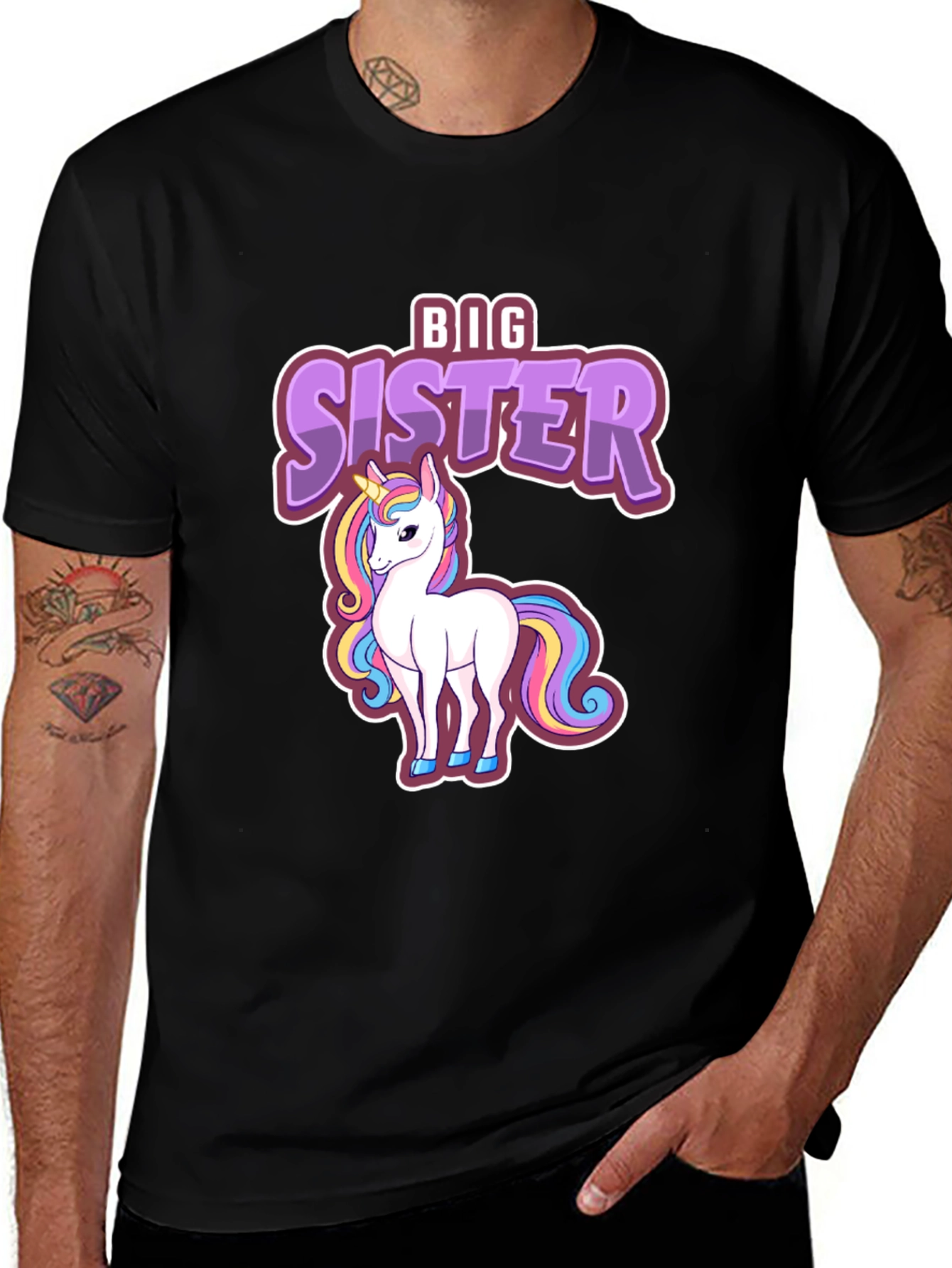Variant 28 of Big Sister Unicorn T-Shirt