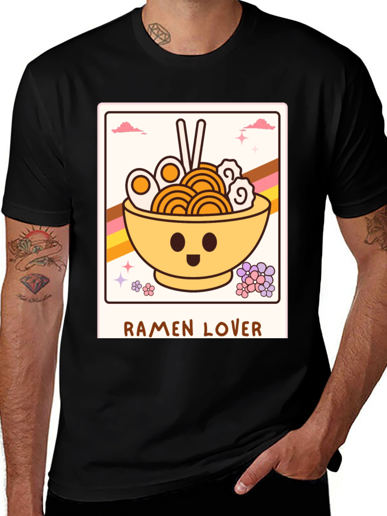 Variant 2 of Ramen Lover Graphic Tee - Cute Kawaii Noodle Bowl T-Shirt