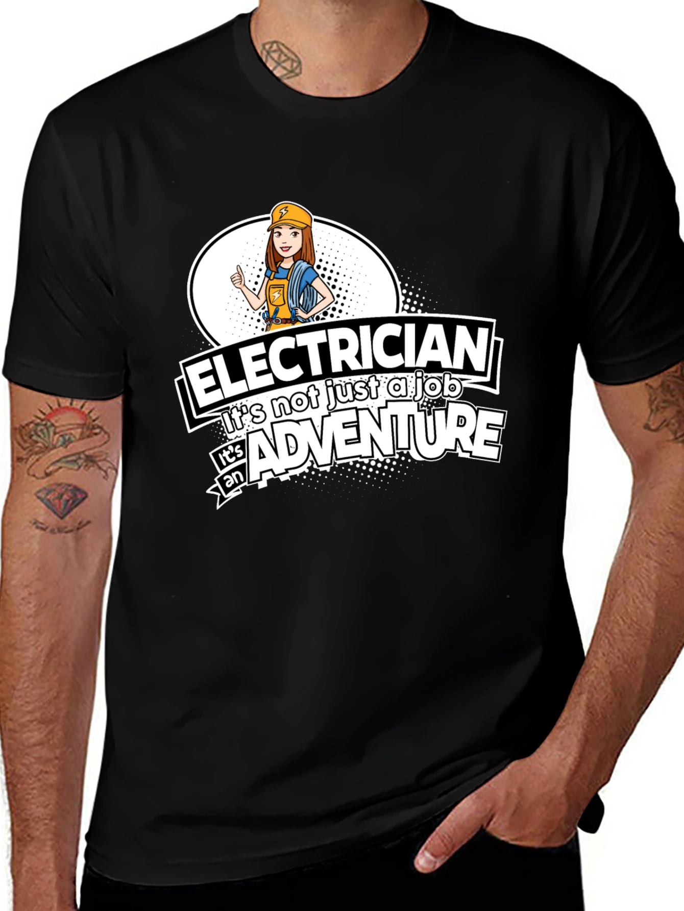 Variant 9 of Electrician Adventure Graphic T-Shirt