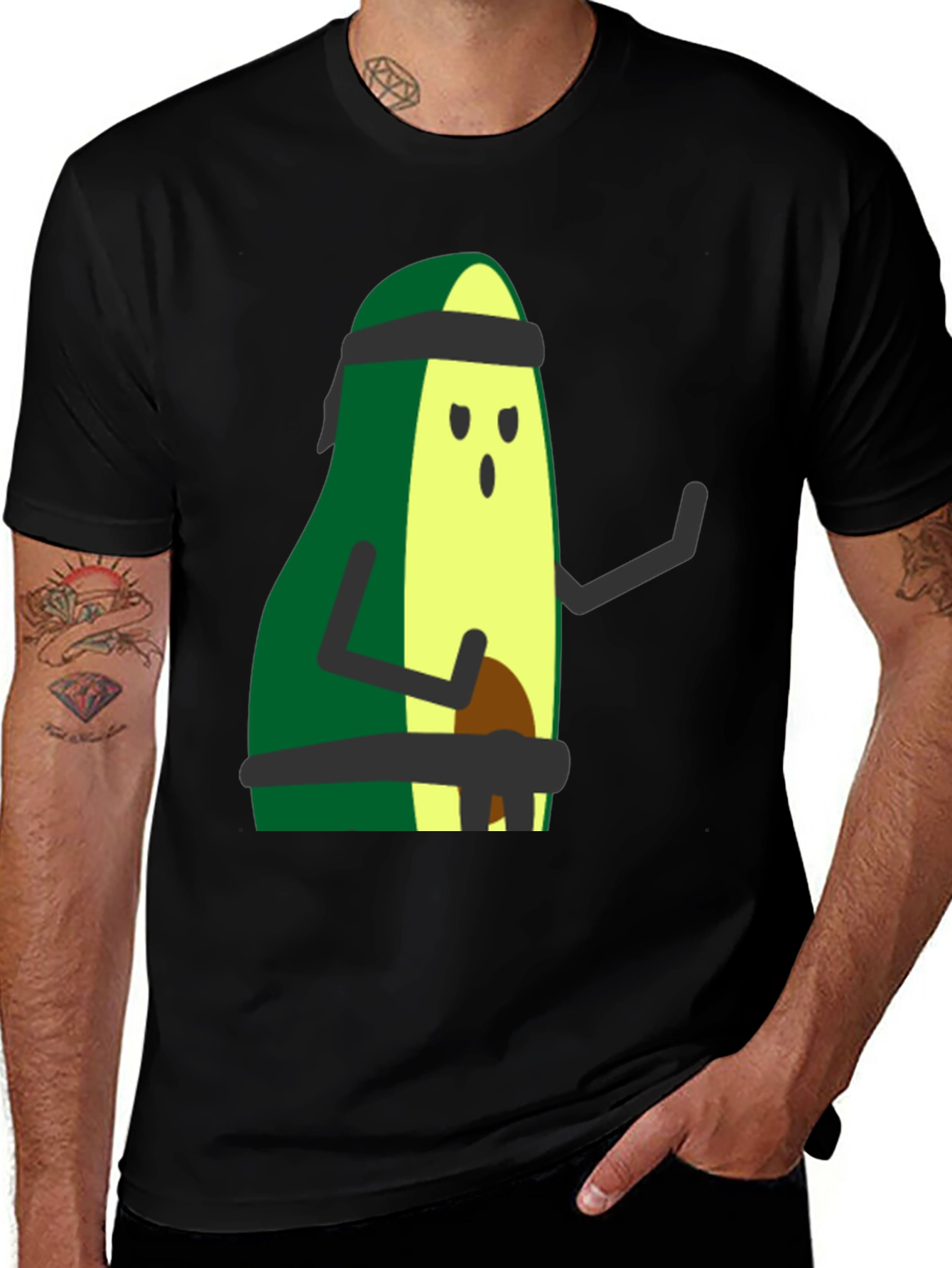 Variant 3 of Avocado Karate T-Shirt - Funny Martial Arts Tee