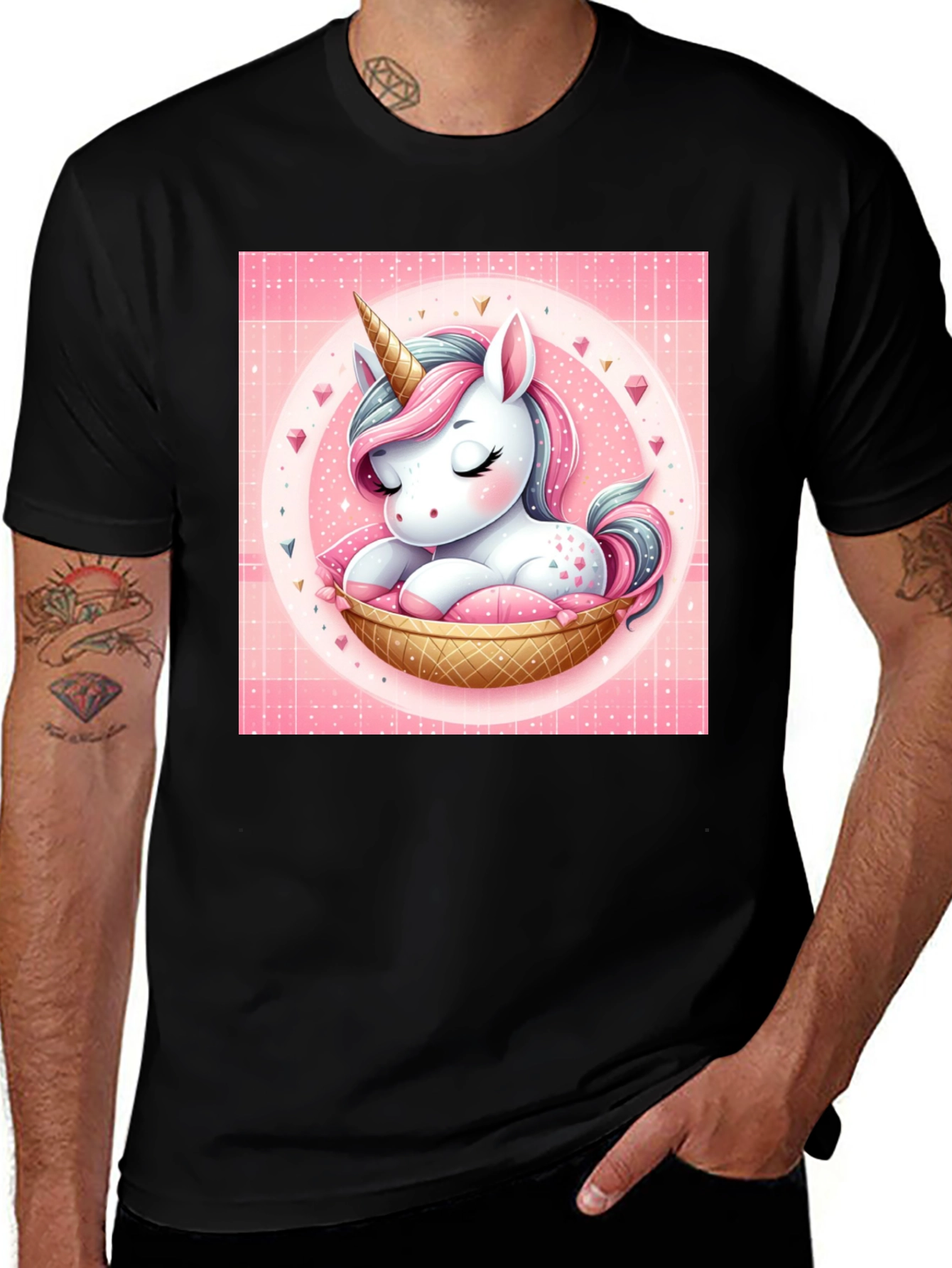 Variant 9 of Cute Unicorn Naptime T-Shirt - Stylish Comfort