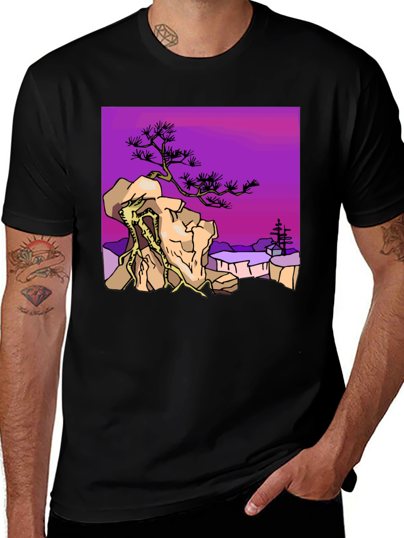 Variant 22 of Bonsai Tree Graphic T-Shirt