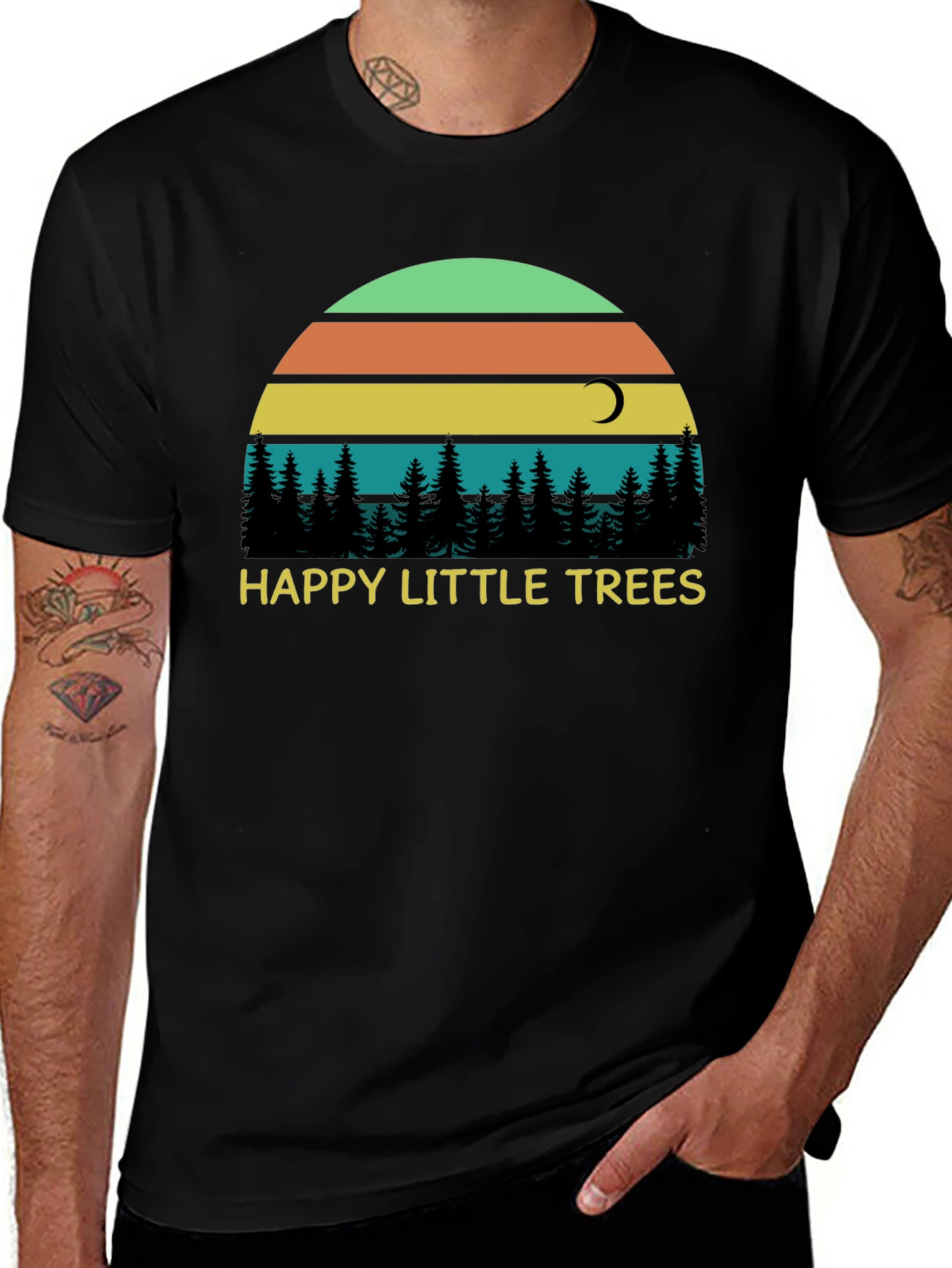 Variant 2 of Happy Little Trees Graphic T-Shirt