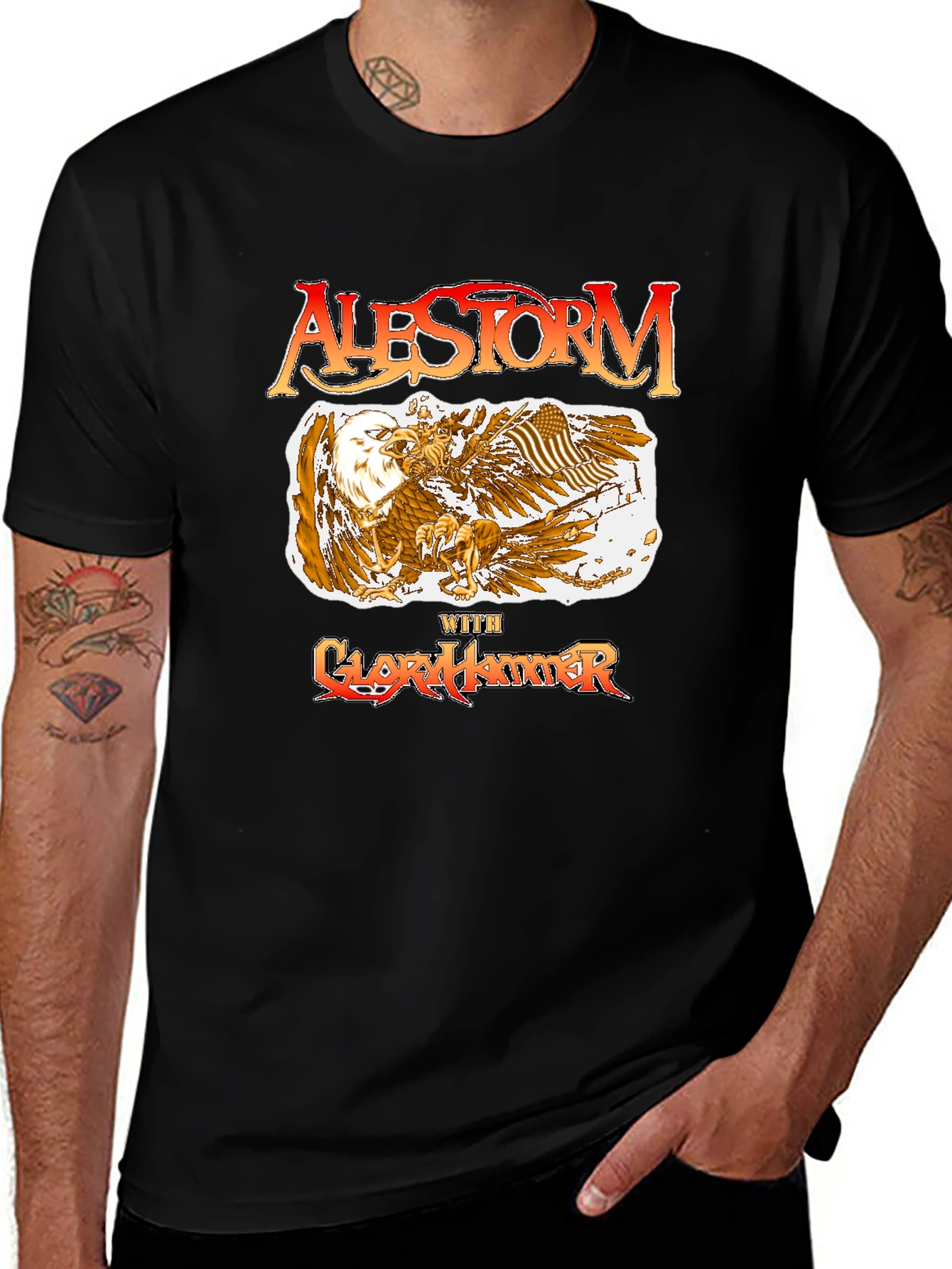 Variant 18 of Alestorm & Gloryhammer Black T-Shirt