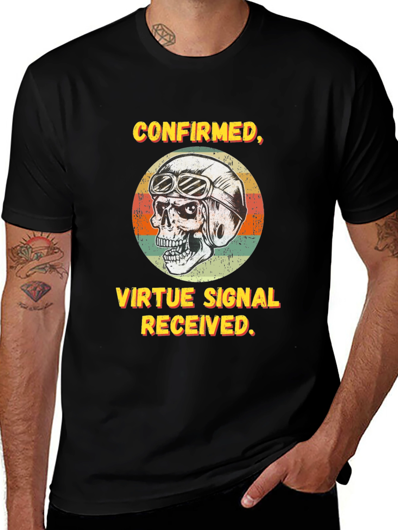 Variant 13 of Confirmed Virtue Signal Received T-Shirt