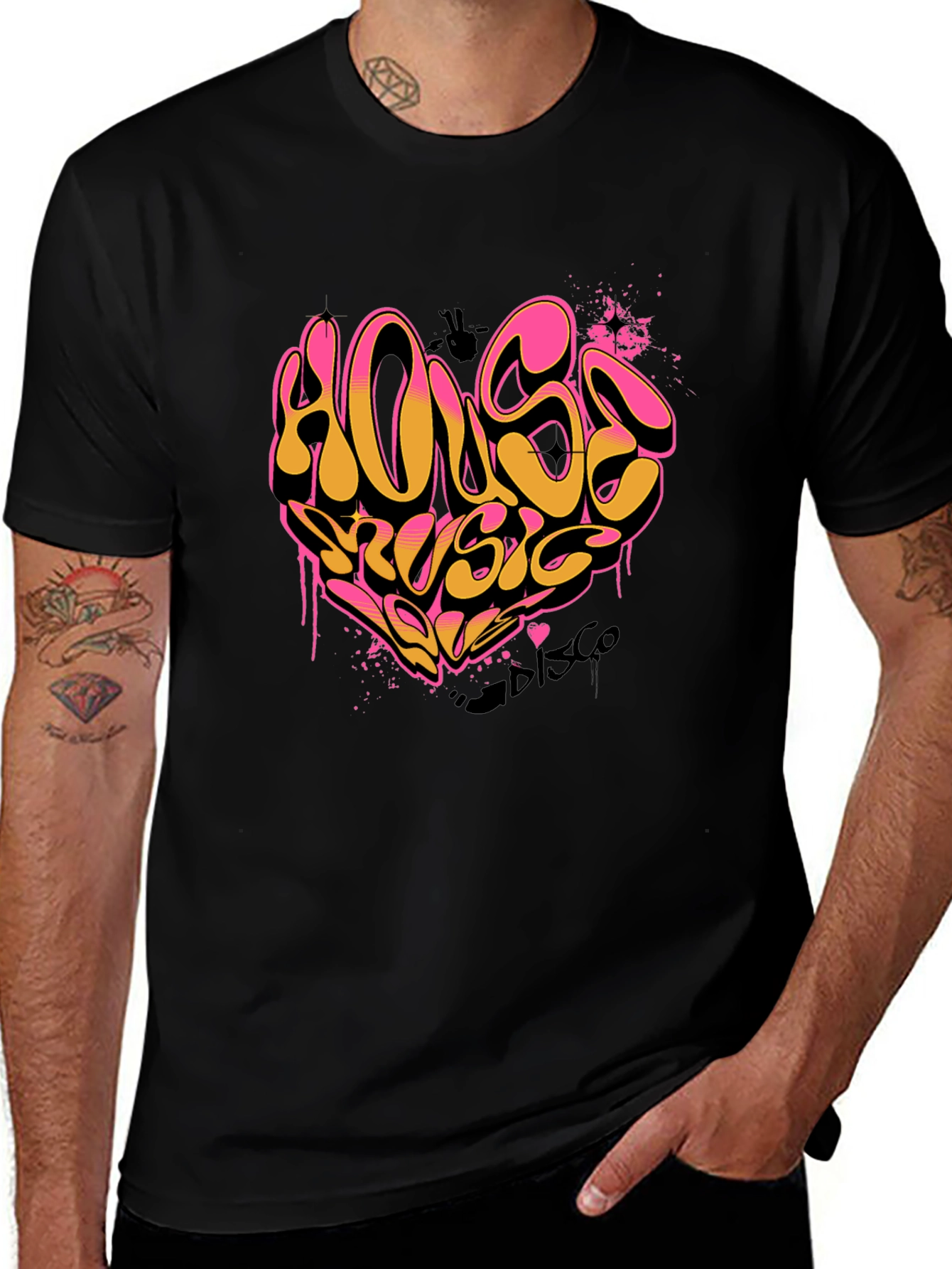 Variant 17 of House Music Disco Graphic Tee