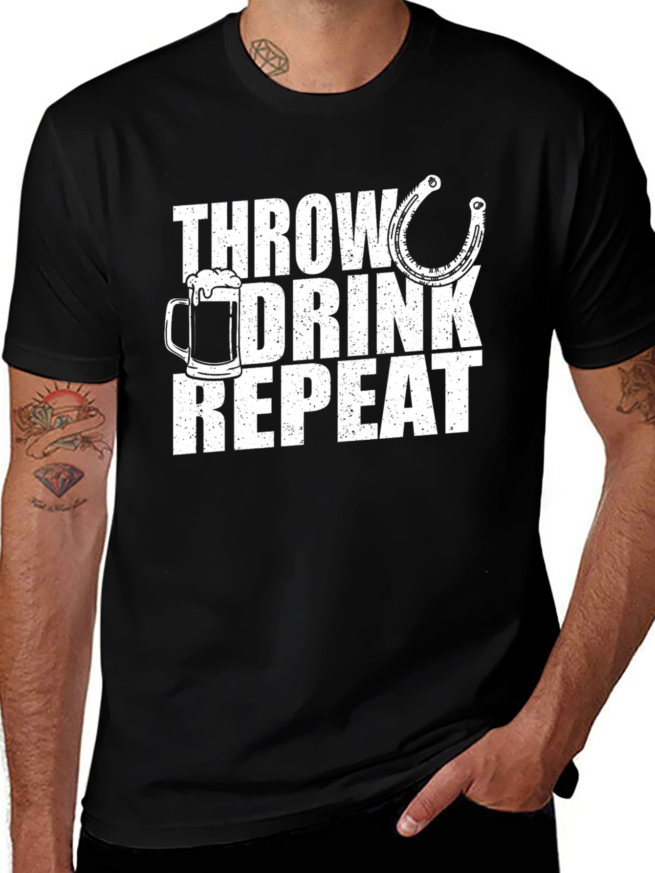 Variant 12 of Throw Drink Repeat T-Shirt