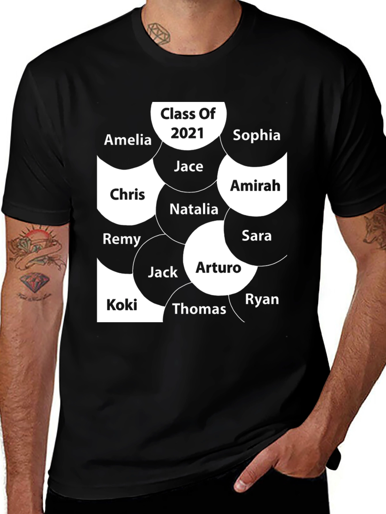 Class of 2021 Personalized Name T-Shirt