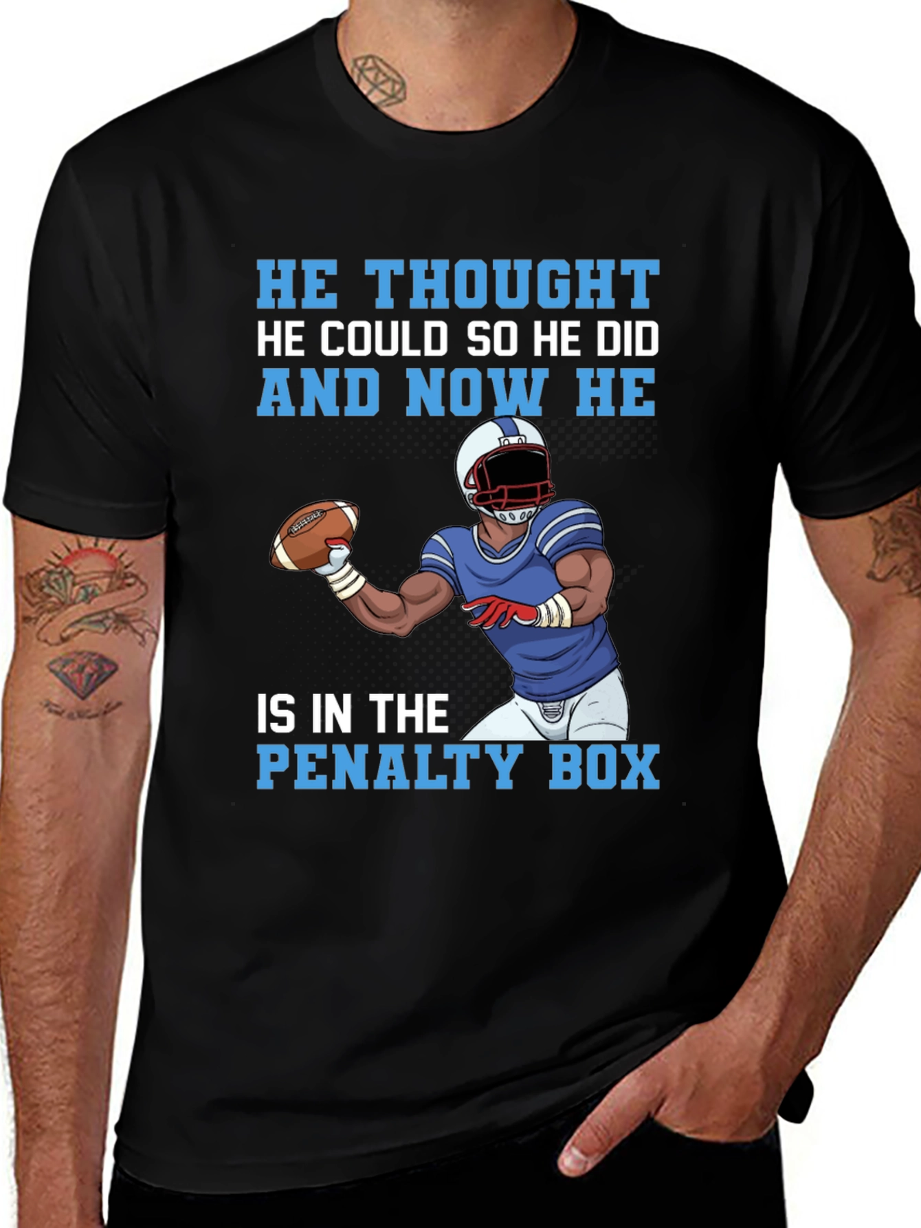 Variant 14 of Football Penalty Box T-Shirt
