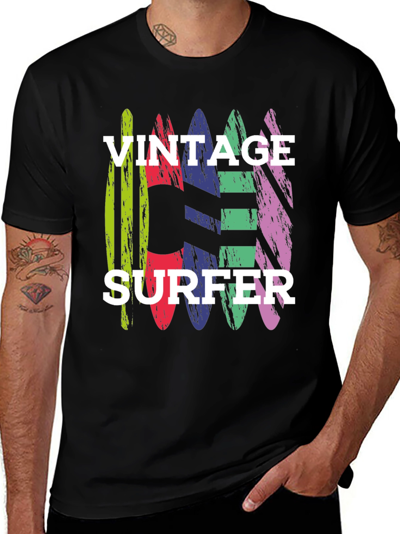 Variant 8 of Vintage Surfer Graphic Tee - Retro Style
