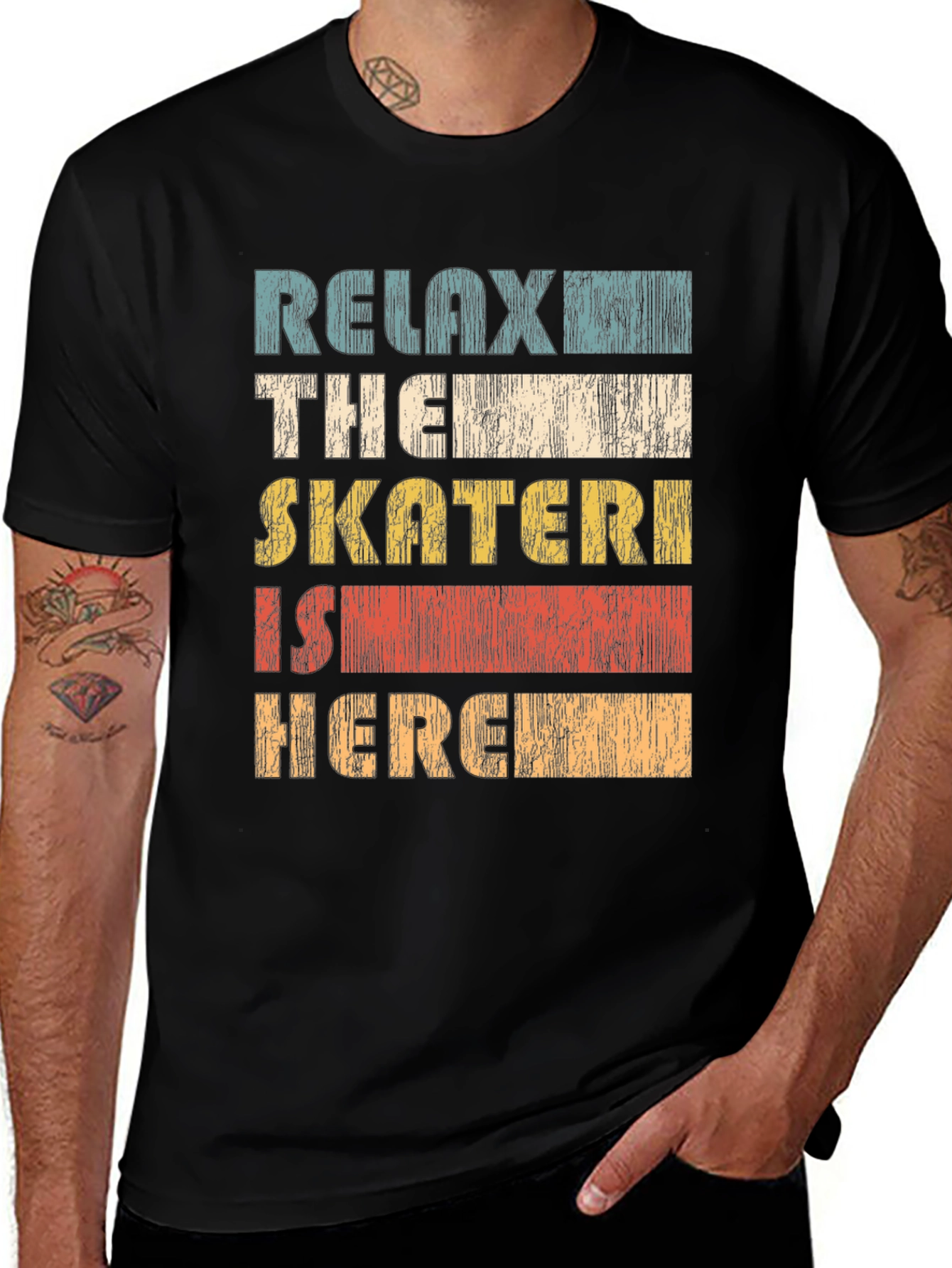 Variant 6 of Relax Skater T-Shirt - Vintage Style