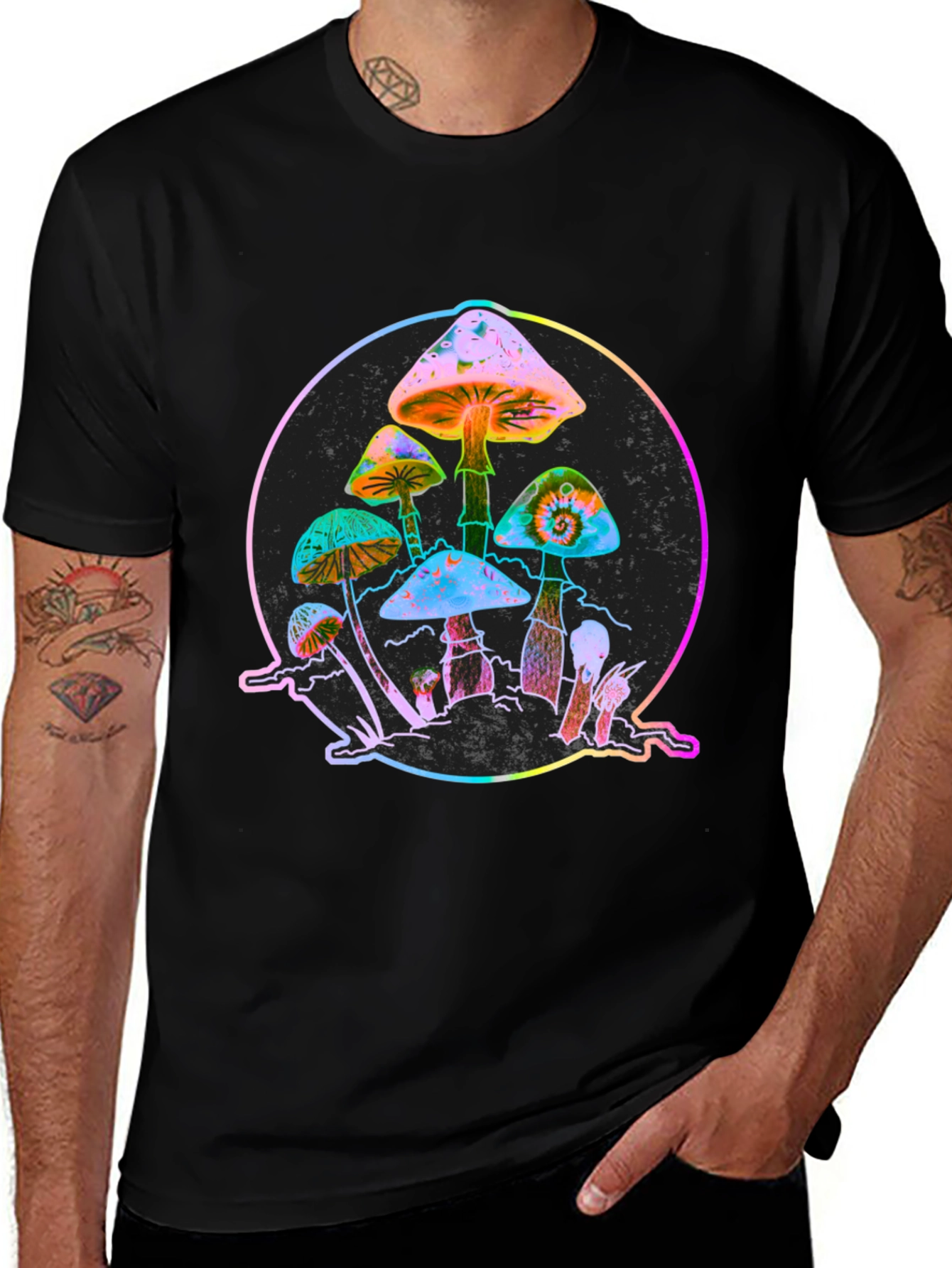 Psychedelic Mushroom Graphic Tee